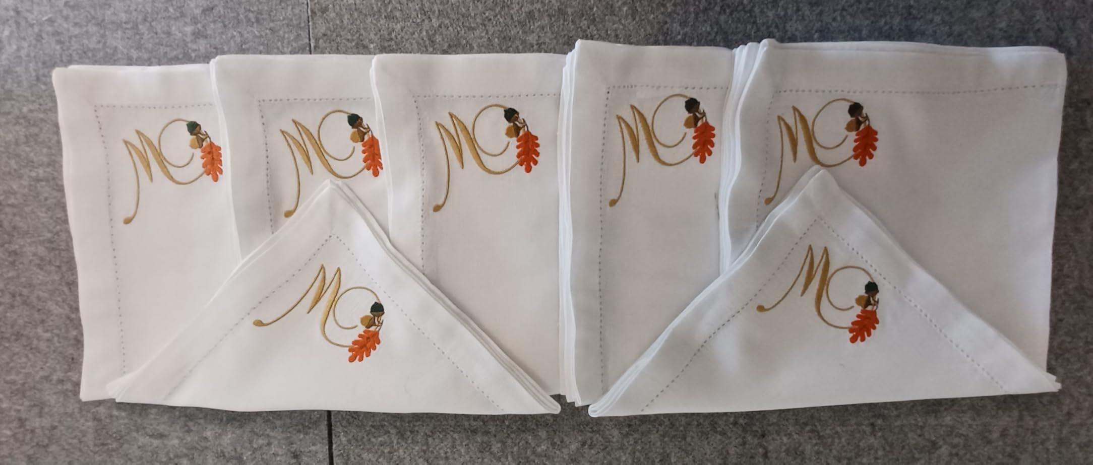 Ramanta Home White Linen Cloth Napkins Set of 4, 20x20 Inches customer photo 1
