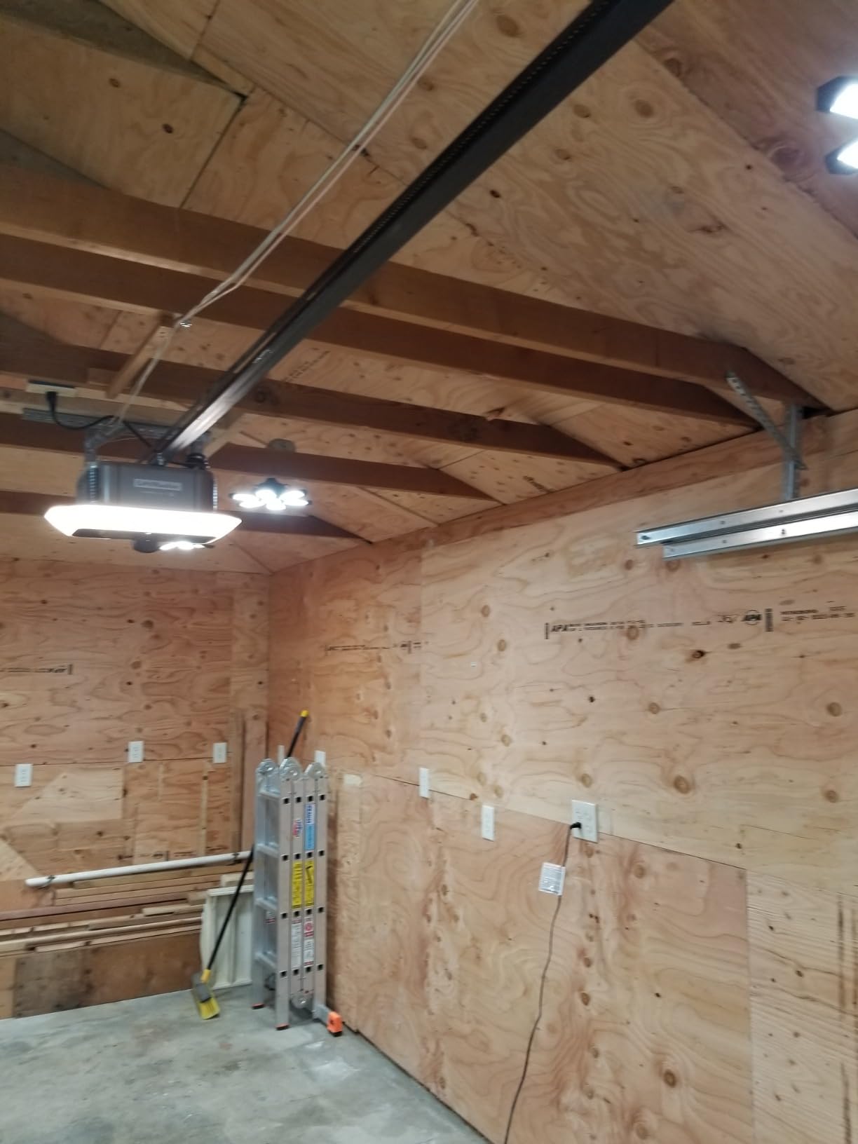 TANBABY 2 Pack LED Garage Lights, Deformable Ceiling Light, 30000LM 6500K customer photo 1