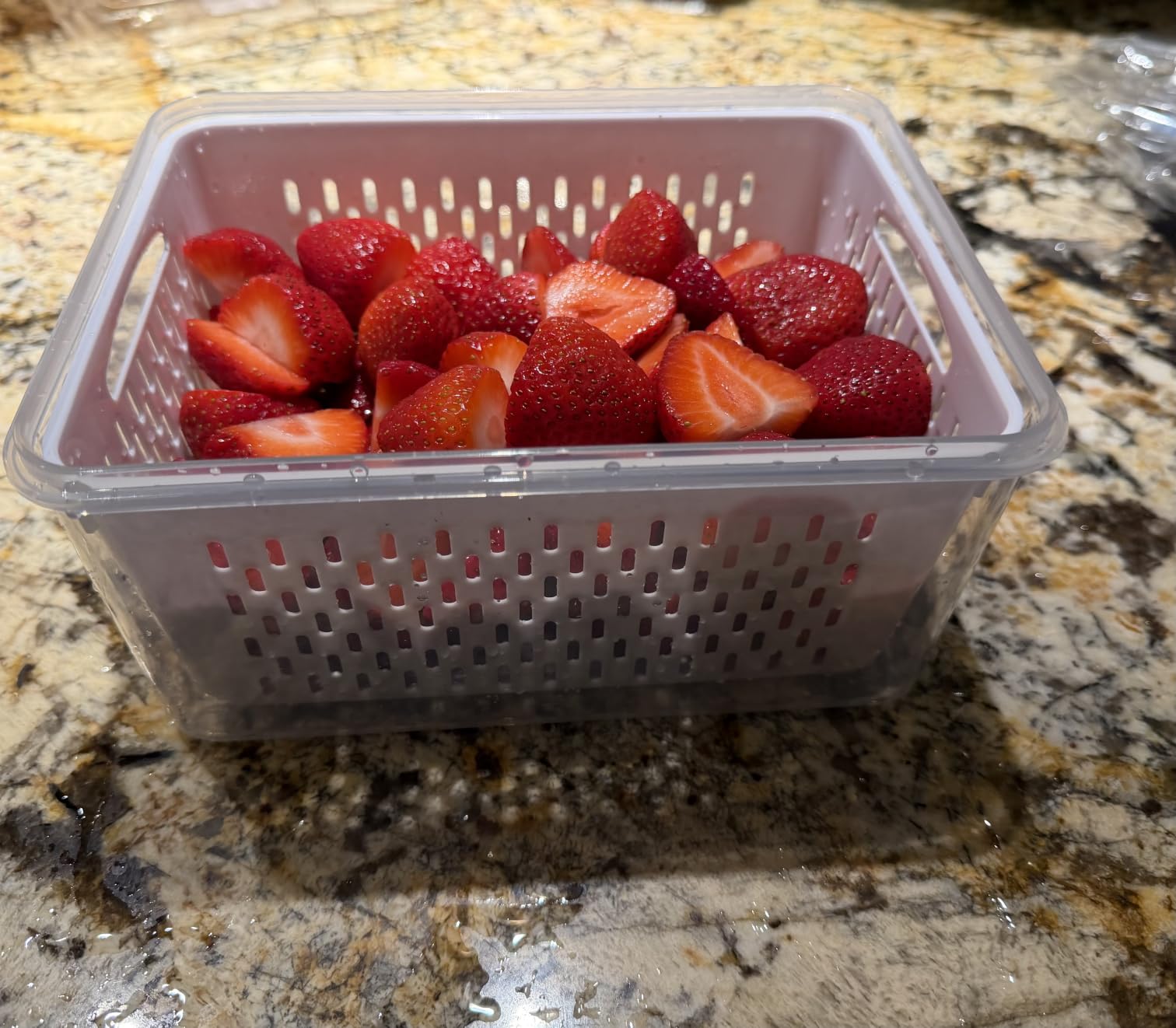 5 PCS Large Fruit storage Containers for Fridge ,Food Storage Containers customer photo 1