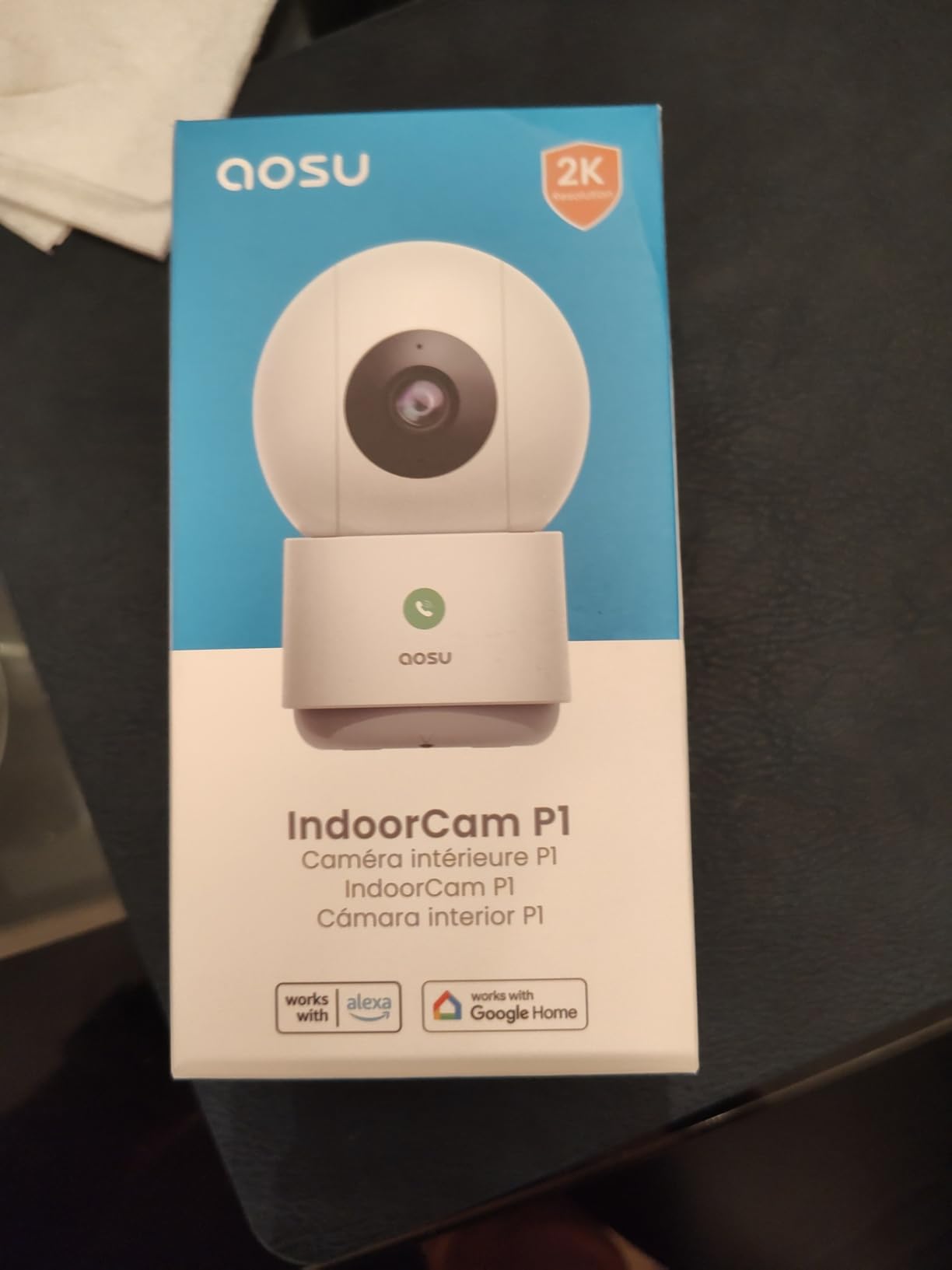 aosu 2K Indoor Camera,Baby Monitor for Home Security with 2.4GHz WiFi only customer photo 1