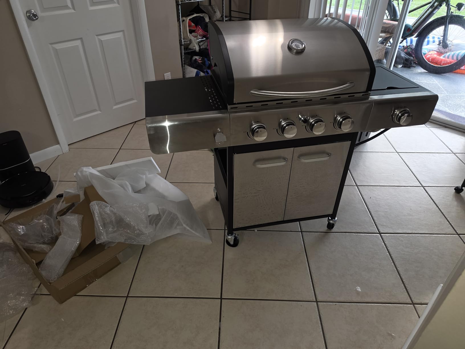 Captiva Designs Propane Gas BBQ Grill with Side Burner, 4 Burner 42,000 BTU customer photo 1