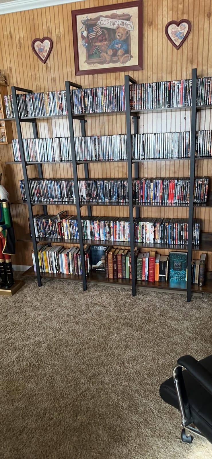 IRONCK Book Shelf Triple Wide Bookshelves 5 Tiers with Back Fence customer photo 1