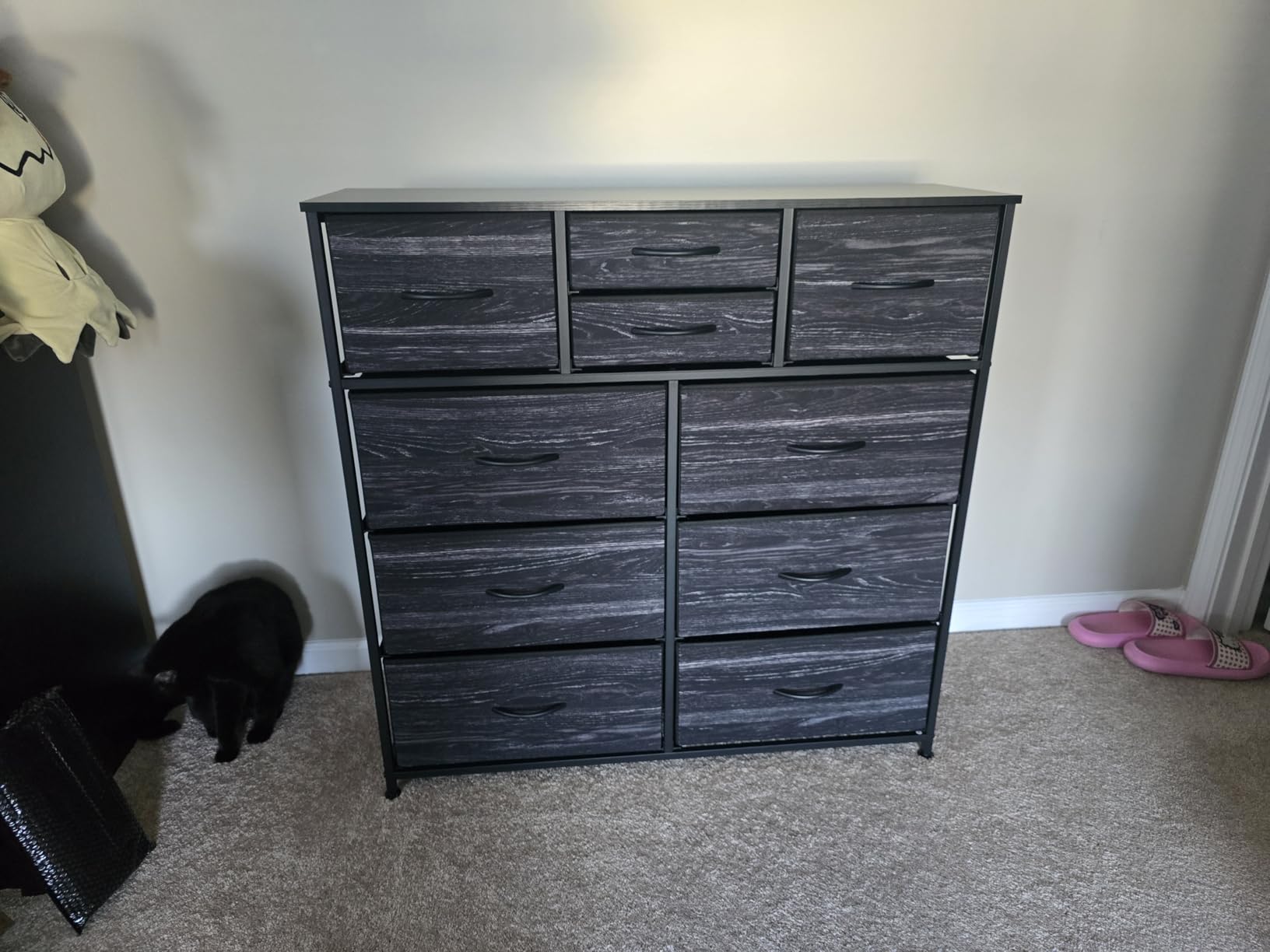 LUMTOK 10 Drawers Dresser for Bedroom,Chest of Drawers for Closets,Greige customer photo 1