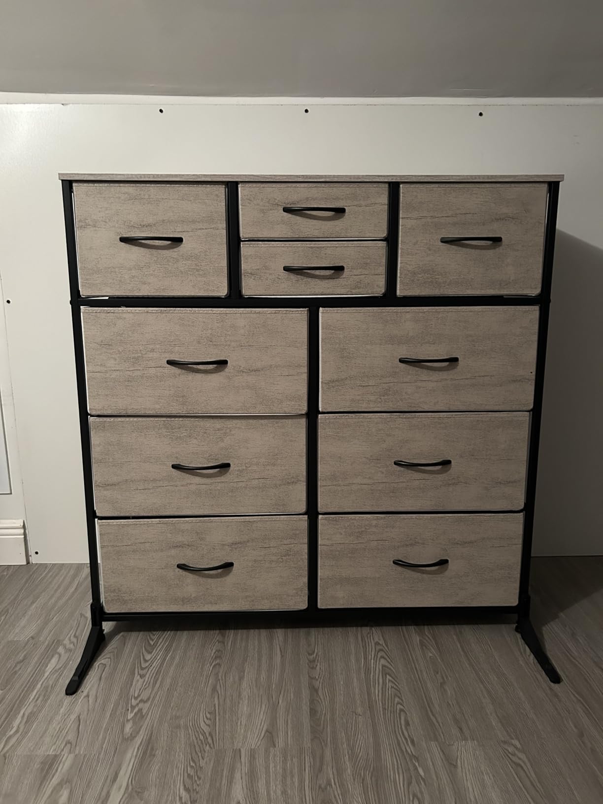 LUMTOK 10 Drawers Dresser for Bedroom,Chest of Drawers for Closets,Greige customer photo 2