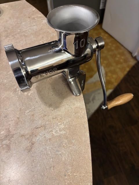 VEVOR Manual Stainless Steel Meat Grinder, 1.8