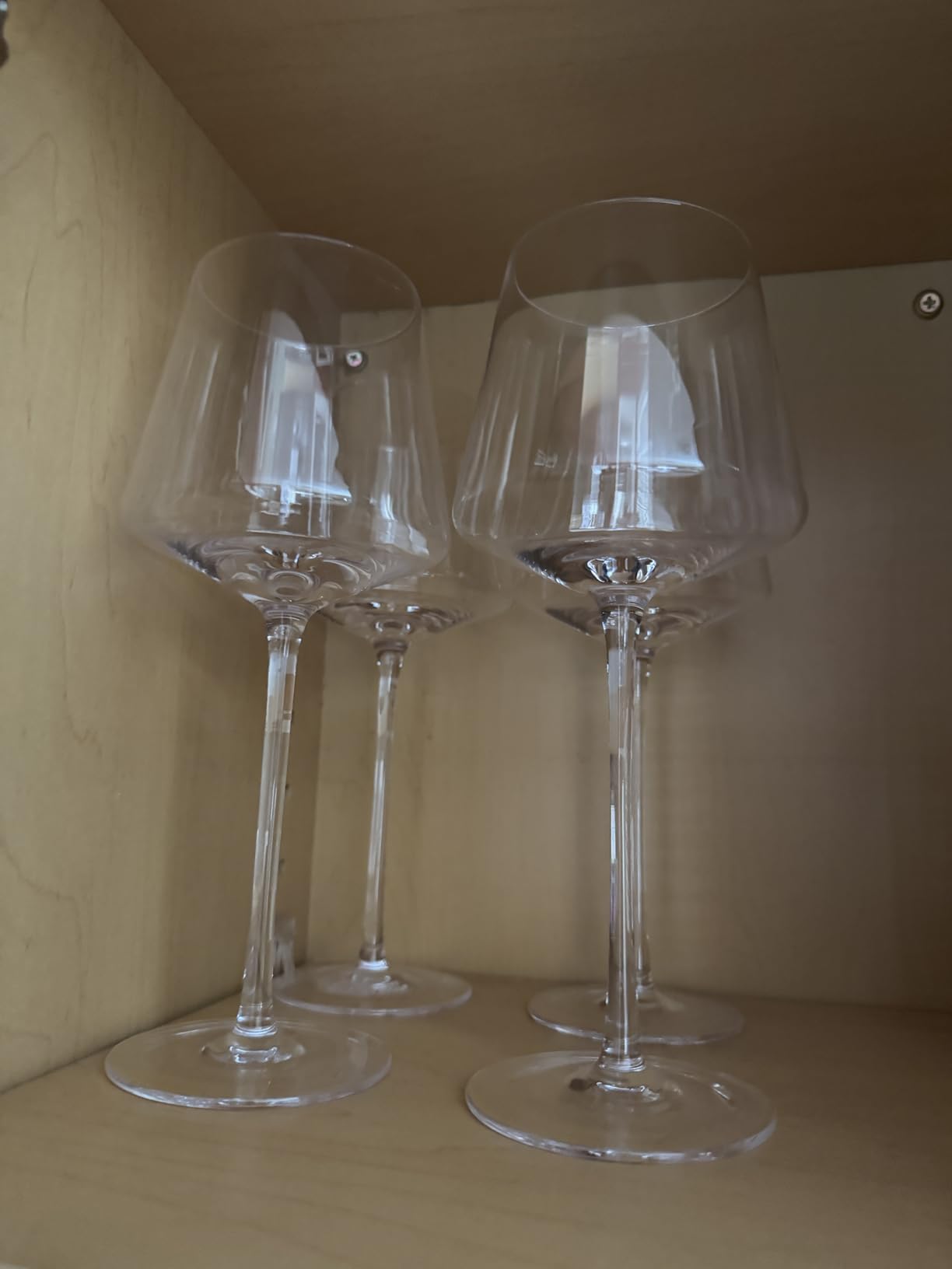 Physkoa Wine Glasses Set 6-18oz-LeadFree Wine Glass with Long Stem,Clear Stemmed Wine Glasses【HandBlown Glassware】 Crystal Wine Gifts for Women Birthday Wedding customer photo 2