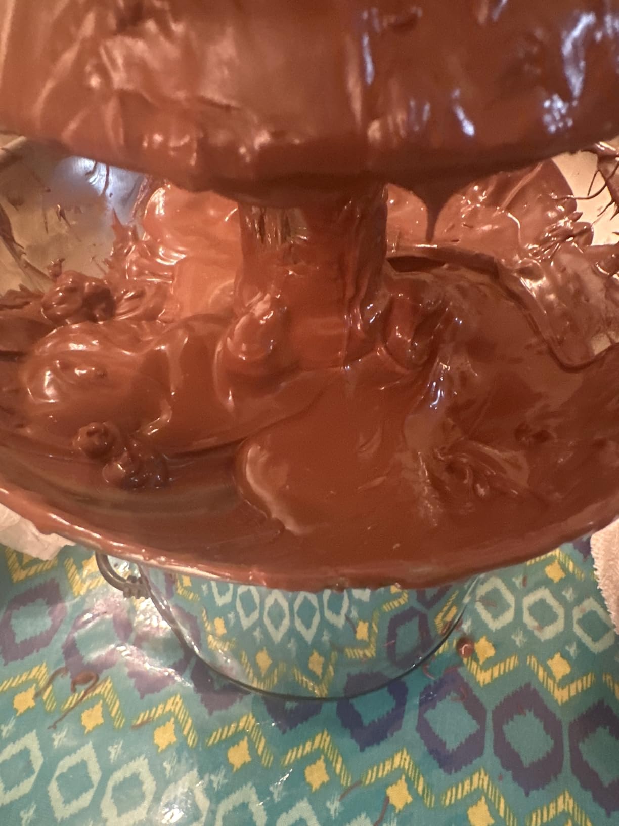 4 Tier Electric Chocolate Fountain Machine Stainless Steel customer photo 2