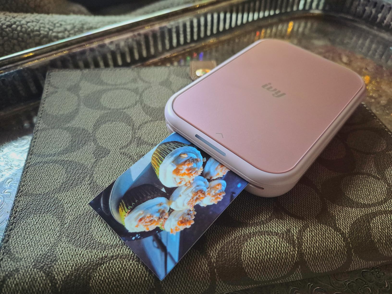 Canon Ivy 2 Mini Photo Printer, Print from Compatible iOS & Android Devices, Sticky-Back Prints, Blush Pink customer photo 1