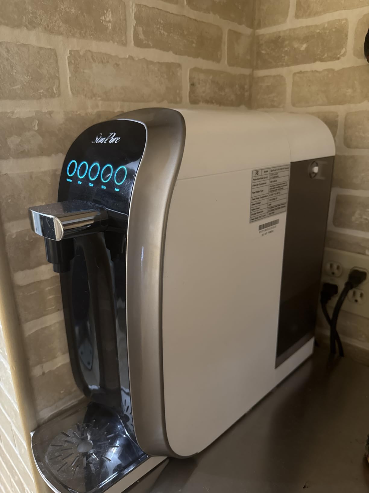 SimPure Y7P-BW UV Countertop Reverse Osmosis Water Filter, 5 Stage RO customer photo 1