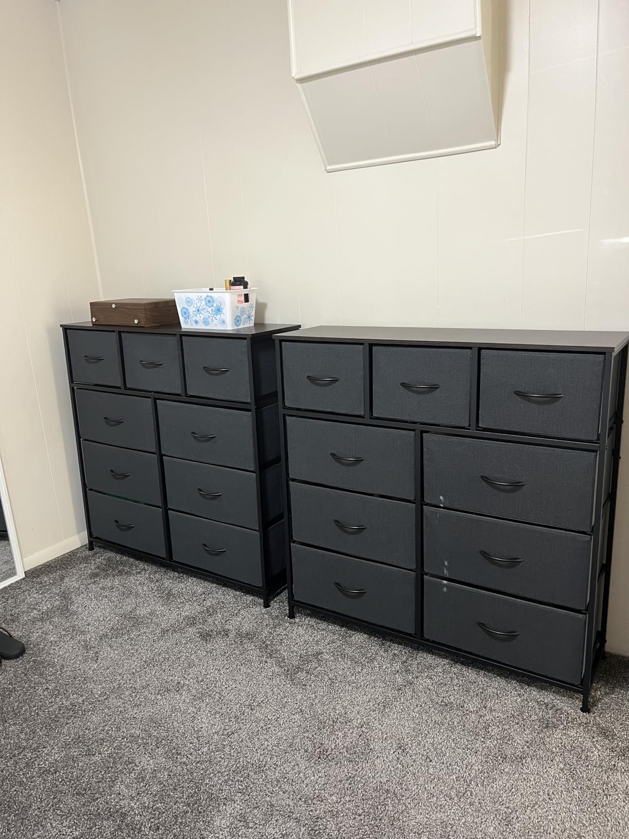 WLIVE Tall Dresser for Bedroom, 9 Drawer Chest of Drawers, White customer photo 2