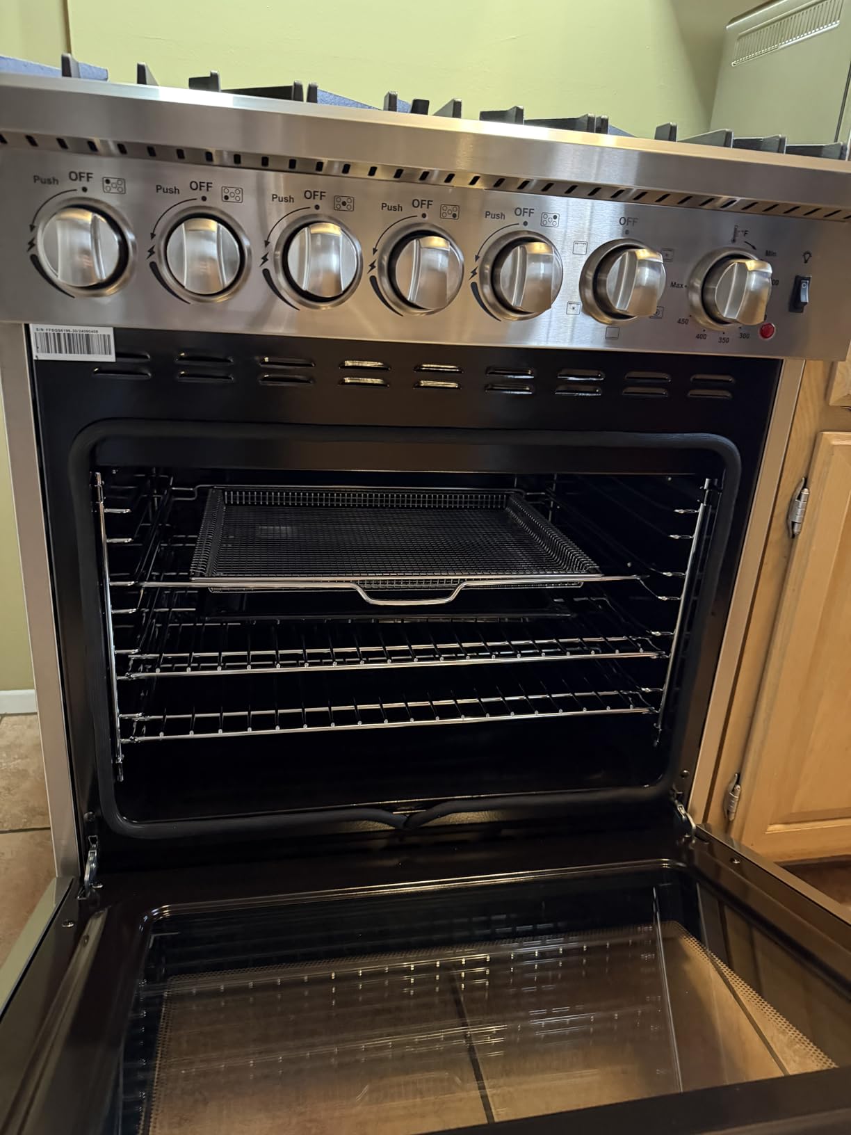 Lazio 30-Inch Dual Fuel Range, 5 Burners, 4.32 cu.ft. True Convection Oven with Air Fryer & Griddle customer photo 2
