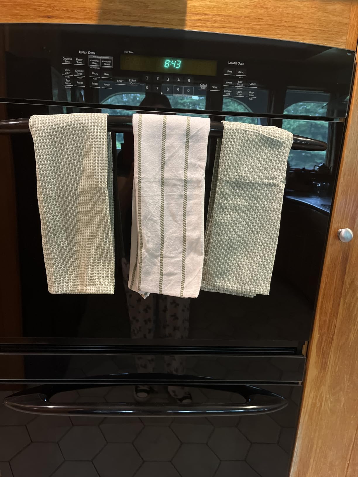LANE LINEN Dish Towels for Kitchen 100% Cotton Tightly Woven 6 Pack - Olive customer photo 2