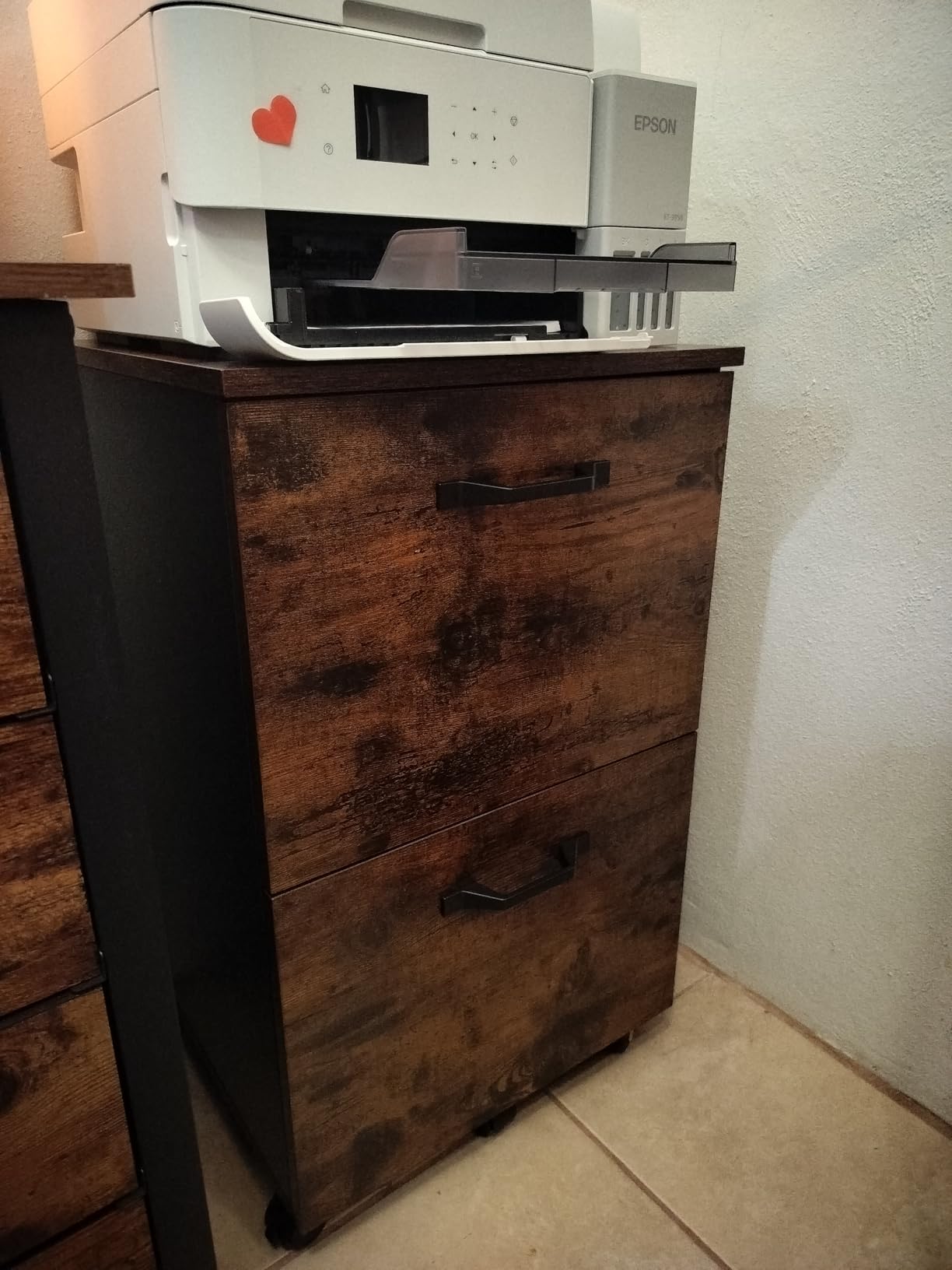 VASAGLE 2-Drawer File Cabinet, Small Rolling Filing Cabinet customer photo 2