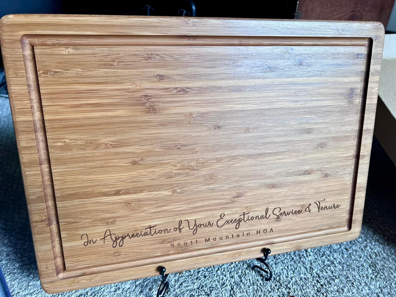Personalized Wood Engraved Cutting Board - Valentines Day Gift for Her - Unique Present for Wedding, Anniversary, Housewarming, Birthday, Holiday, or Romantic Gift Idea for Friends, Family, Mom, Dad customer photo 1