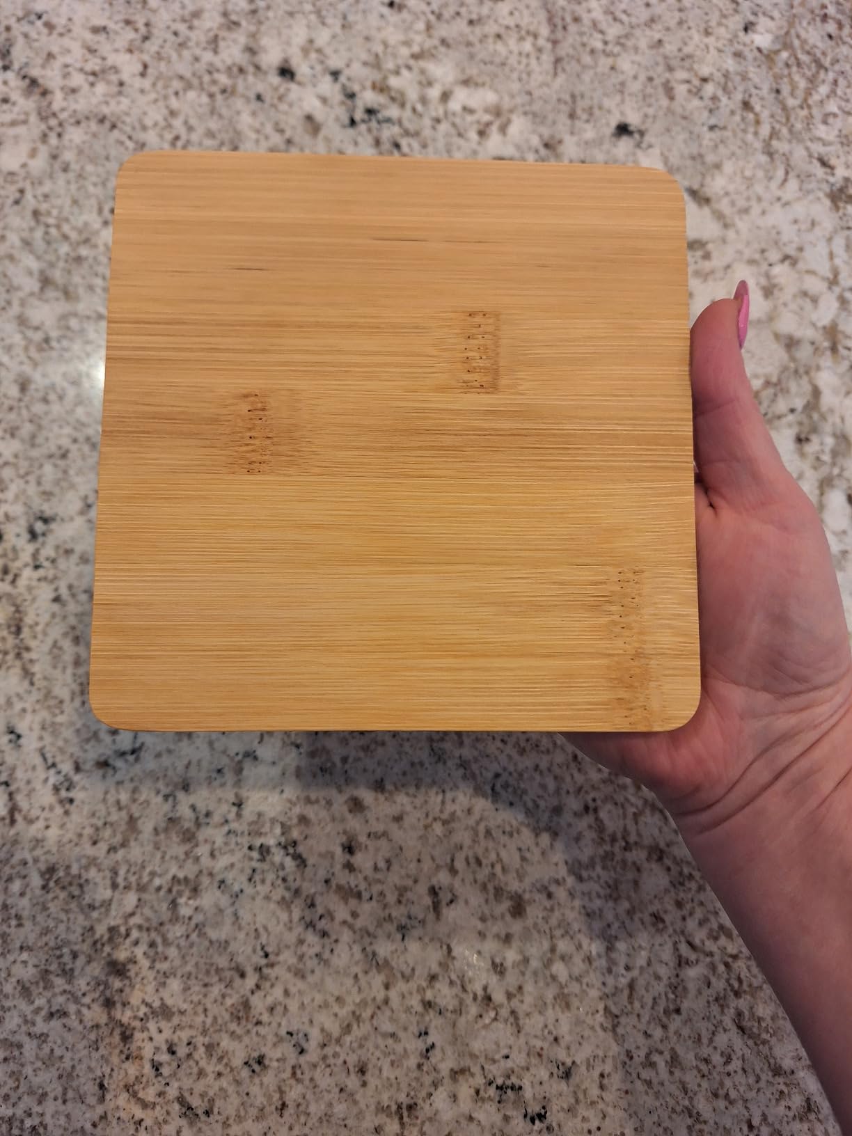 Small Mini All Natural Bamboo Cutting Board, Great for Apartments RV's Home Bar Charcuterie Backpacking Camping Bushcraft Dorm Rooms Picnics & Entertaining (2 Pack) customer photo 2