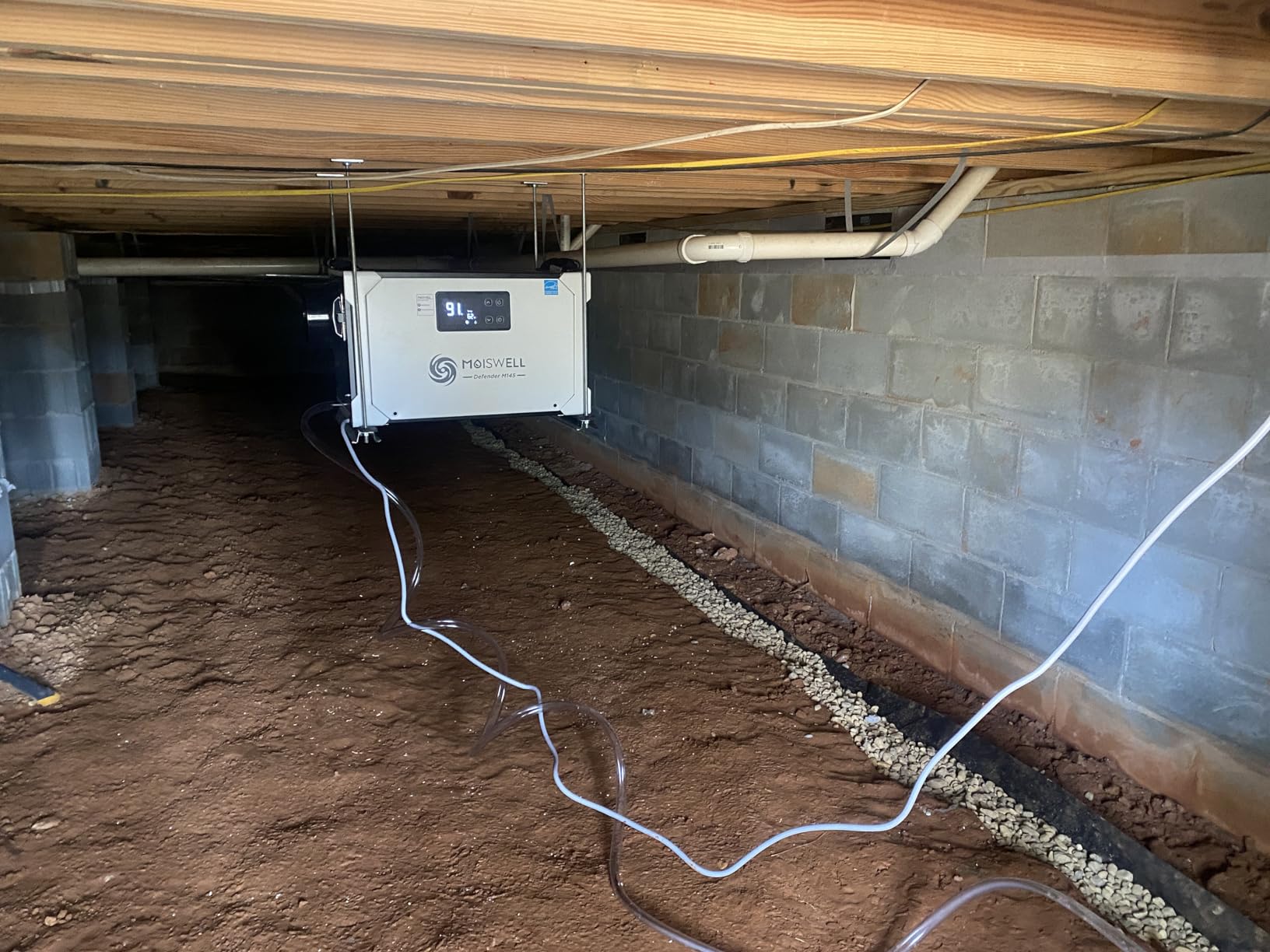155 Pint Commercial Dehumidifier with Drain Hose for Crawl Spaces customer photo 2