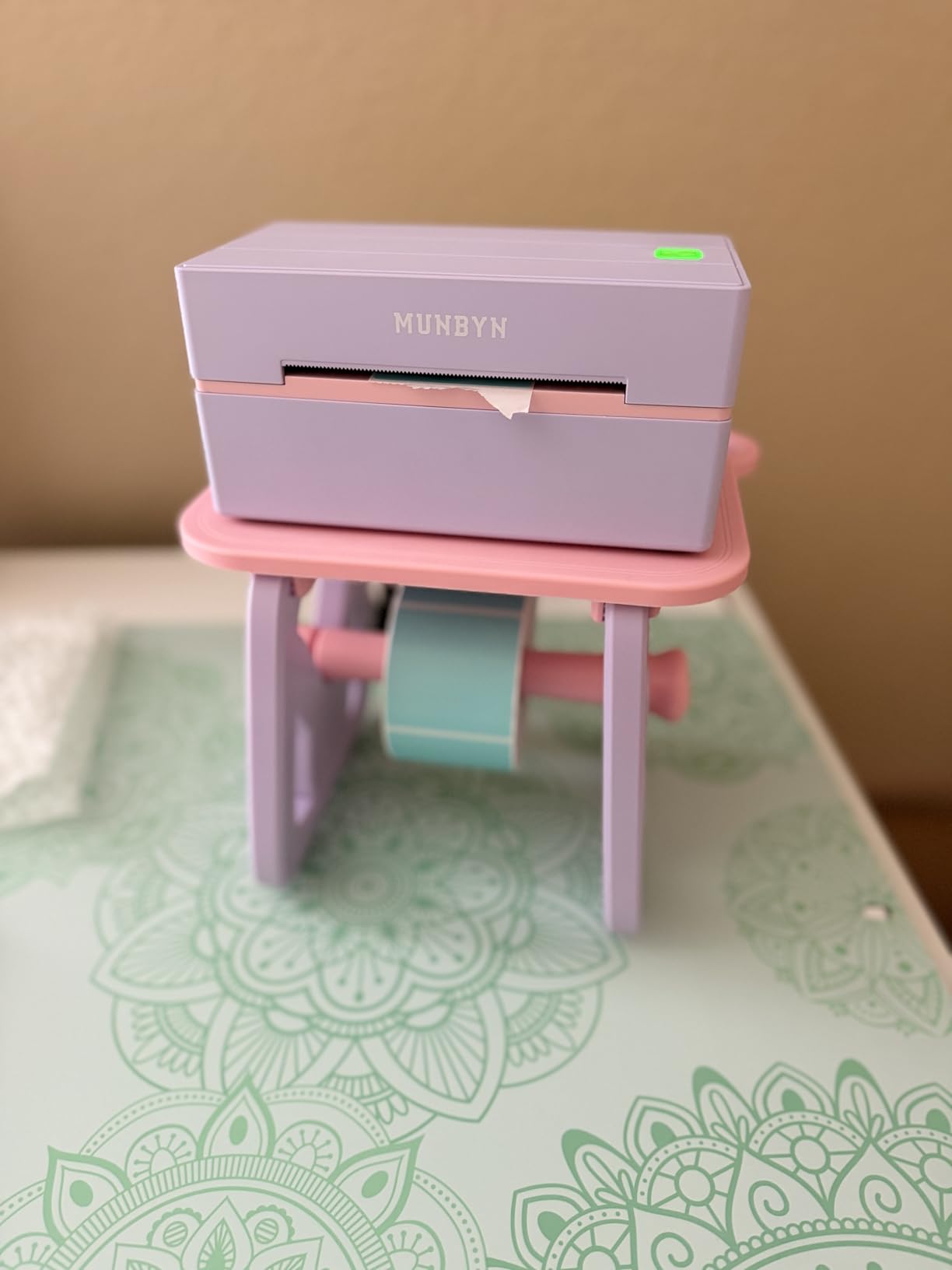 MUNBYN Bluetooth Thermal Label Printer, Wireless 4x6 Shipping Label Printer customer photo 1