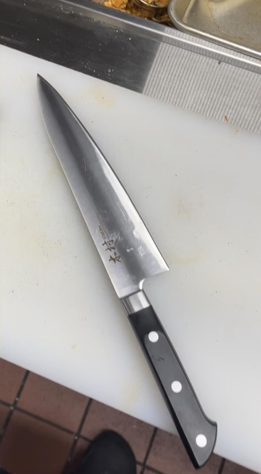Kimura® Professional Honing Steel, 10 inch Honing Rod, Carbon Steel Knife Sharpener, Magnetized Steel, Ergonomic & Balanced Polypropylene Handle, Ideal for All Chef Knives, Japanese Gift Box customer photo 1