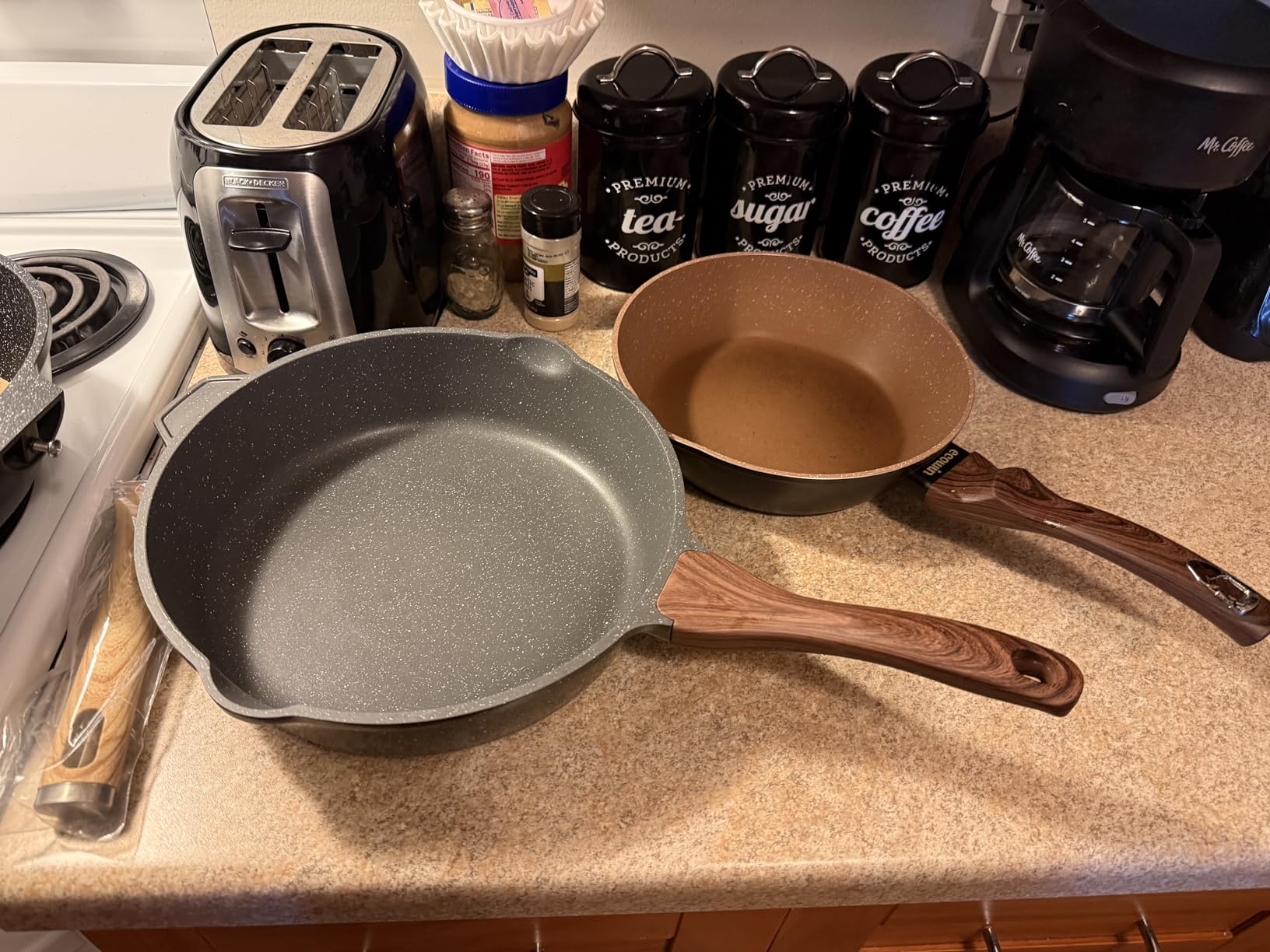 SENSARTE Nonstick Ceramic Saute Pan 12-Inch, 5QT Non-toxic Deep Frying Pan Skillet with Lid, Healthy No Teflon Cookware, Stay Cool Handle, Induction Compatible, PFAS Free customer photo 2