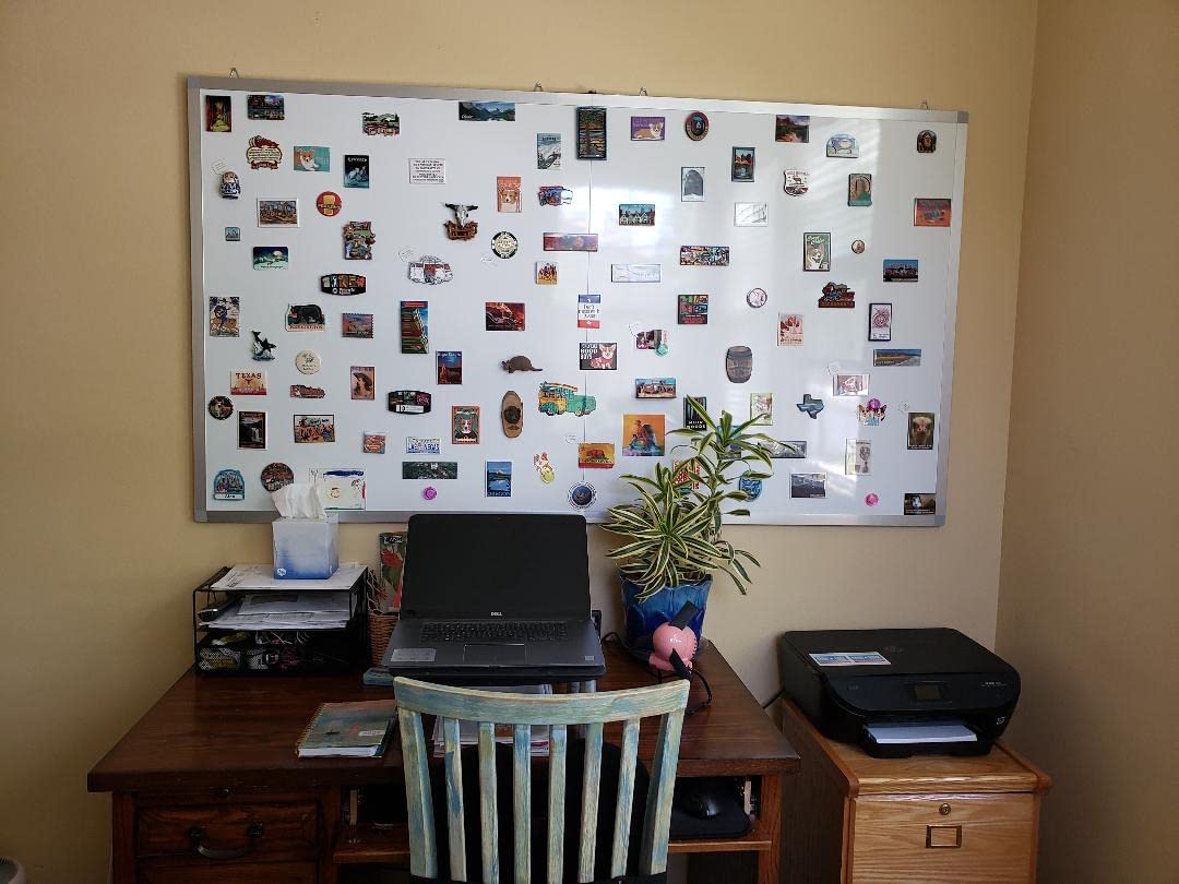 Maxtek White Board Dry Erase 72x48, Large Magnetic Whiteboard Wall Mounted customer photo 1