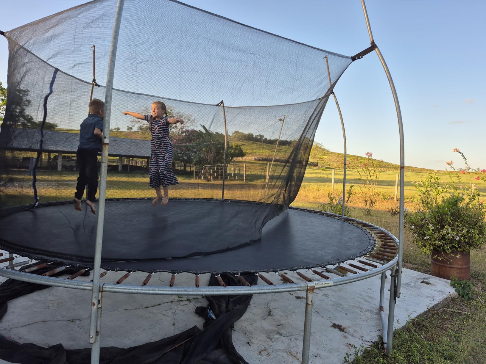 NONMON Trampoline Replacement Safety Net 12ft 13ft 14ft 15ft customer photo 2