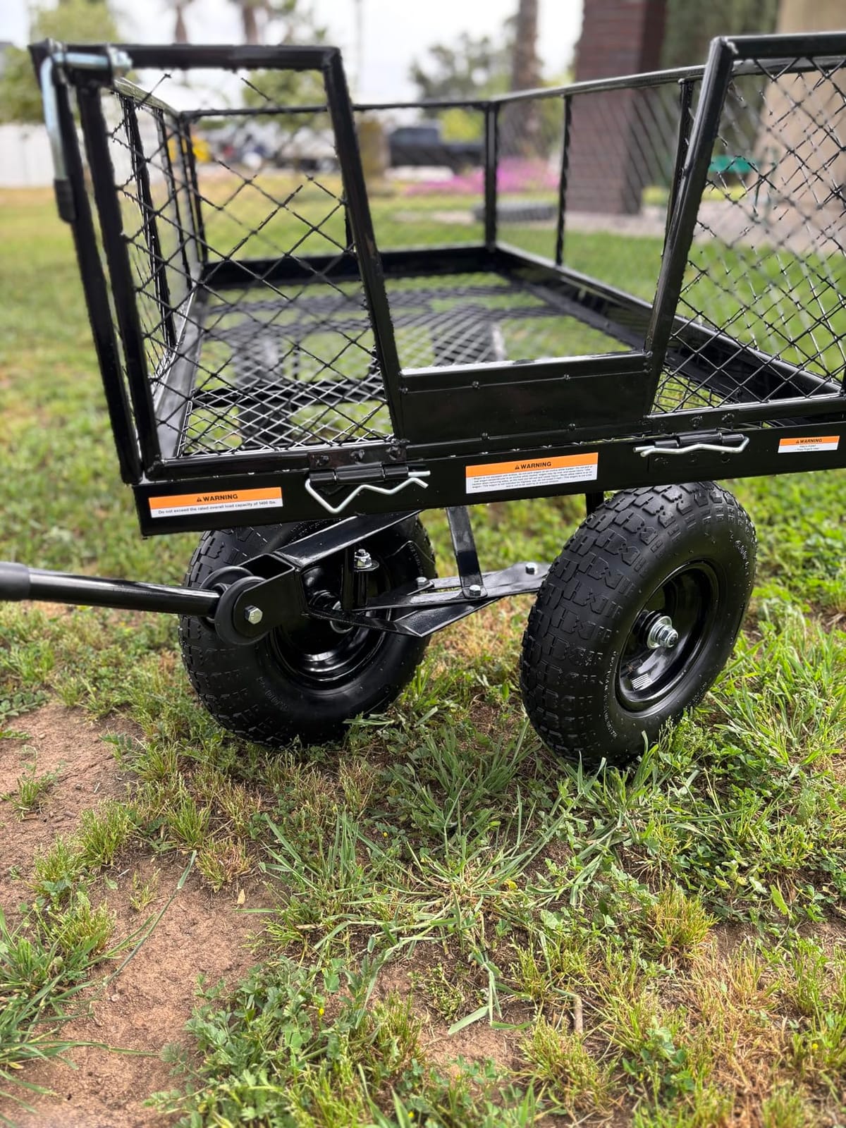 Strongway Steel Jumbo Garden Wagon with Removable Sides, 1400-Lb. Capacity customer photo 1