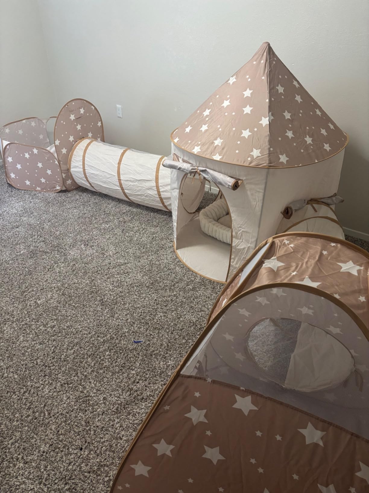 Tiny Land 5-Piece Play Tunnel & Ball Pit, Pop-Up Indoor Tent for Toddlers customer photo 2
