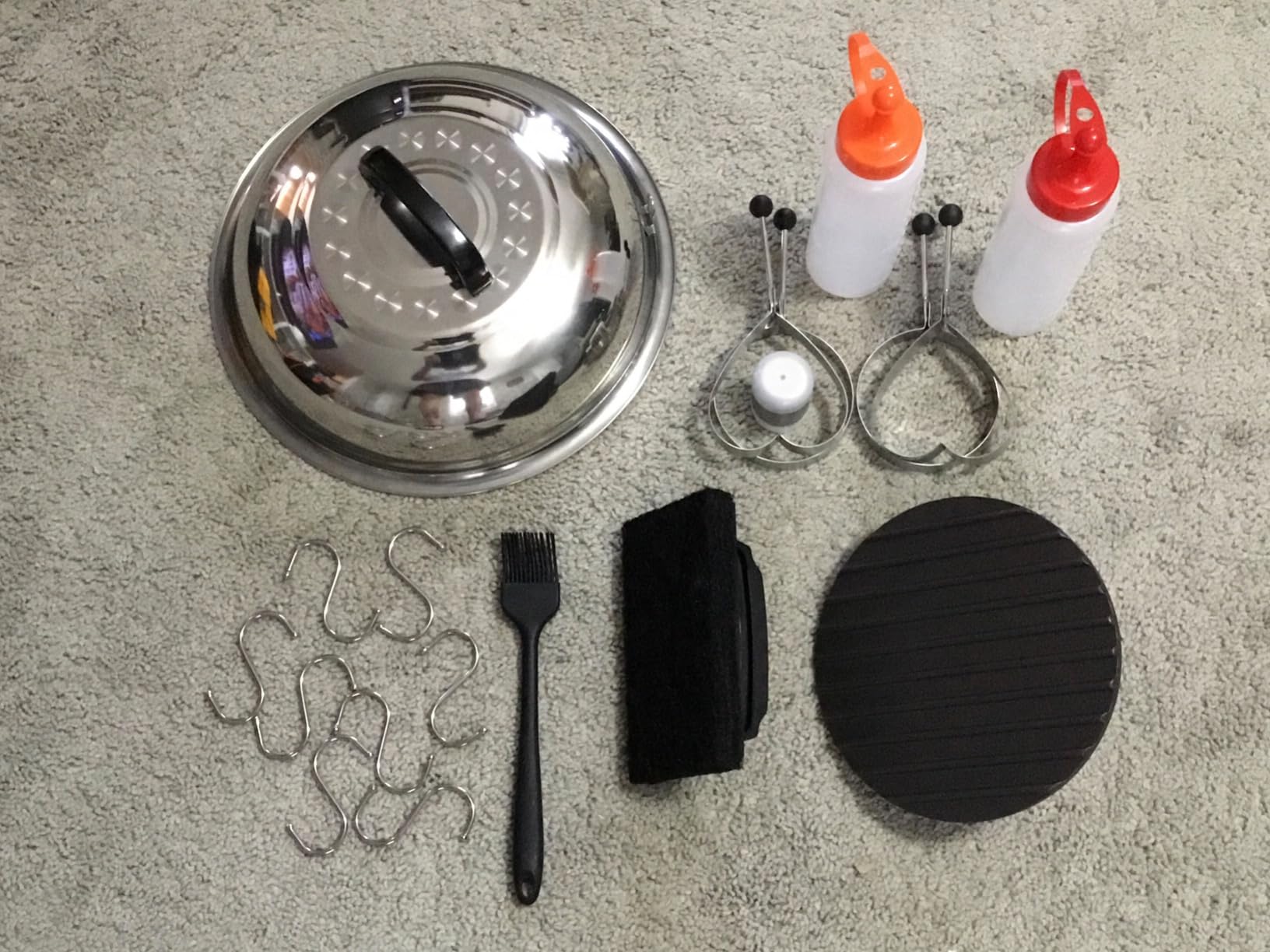 Griddle Accessories Kit, Terlulu 29 PCS Flat Top Grill Accessories for Blackstone and Camp Chef, Metal Spatula Set with Burger Press, Melting Dome, Scraper, Tongs, Carry Bag for Outdoor Grilling BBQ customer photo 2
