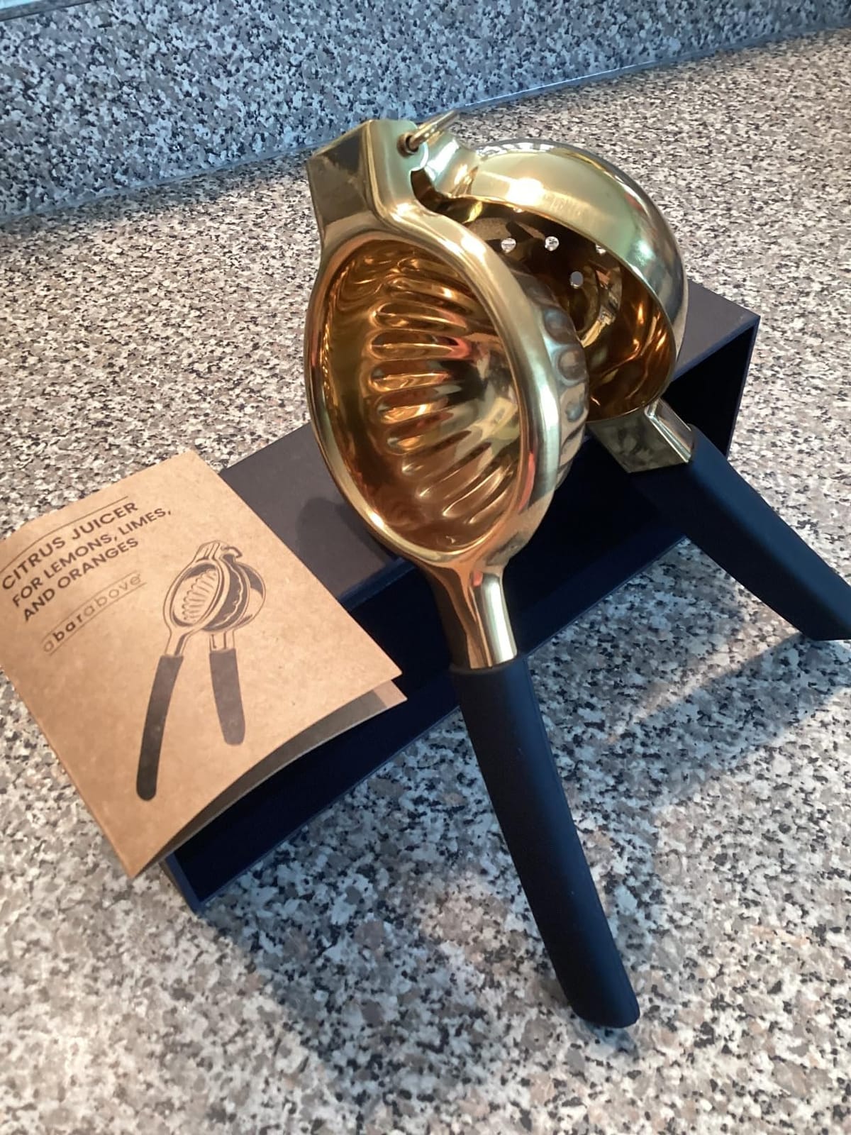 A Bar Above Hand Press Juicer for Cocktails, Heavy Duty, Gold Finish customer photo 1