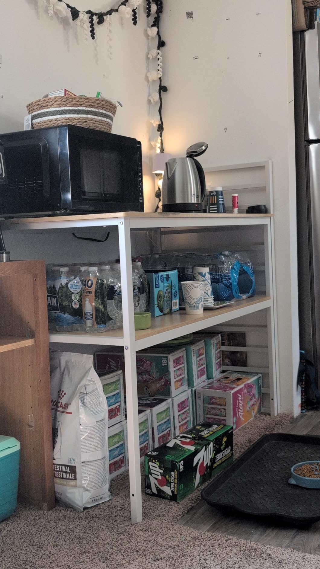 VASAGLE Kitchen Island with 3 Shelves, Storage Cabinet, Steel Structure customer photo 2