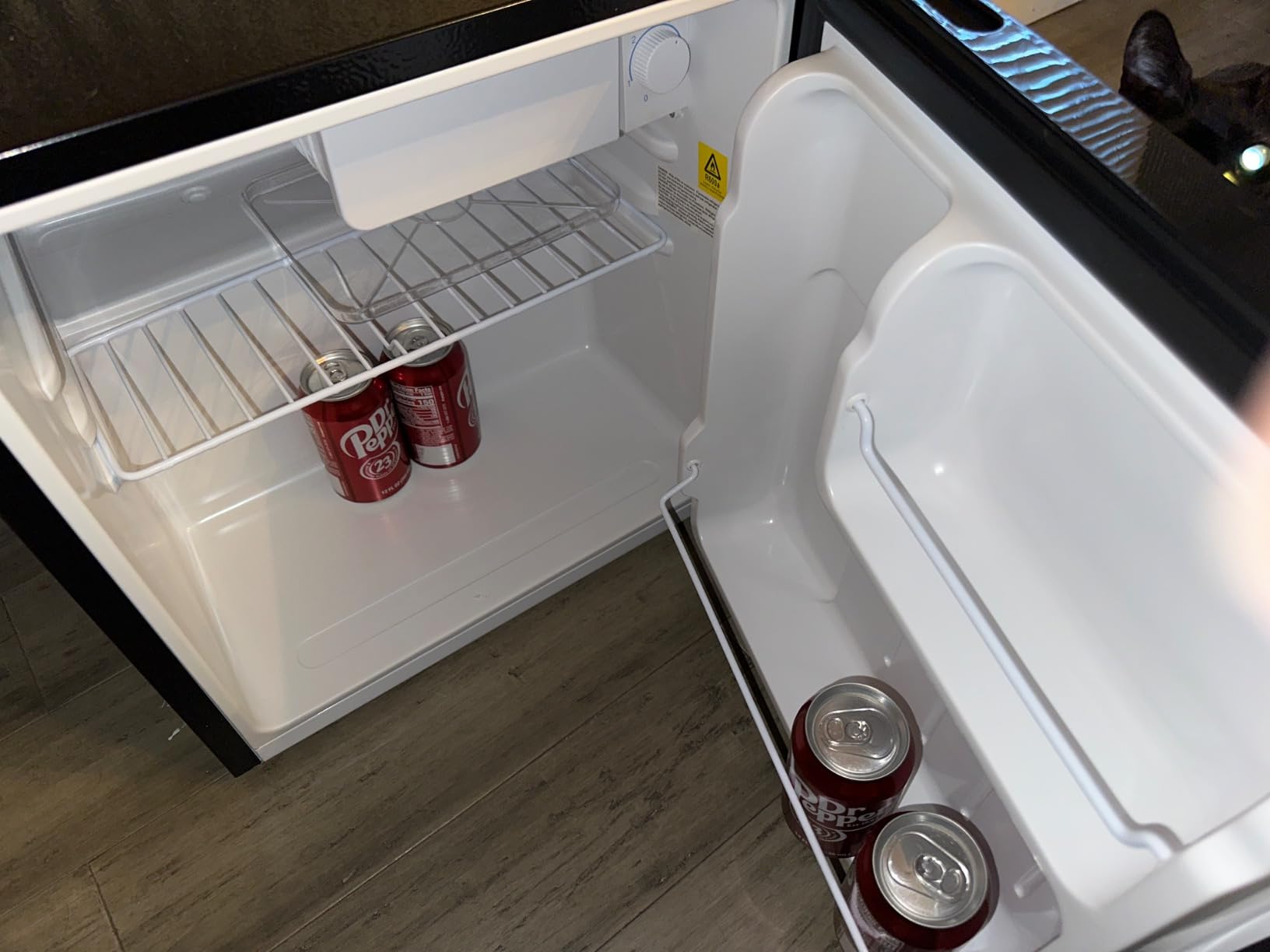BANGSON 1.7 Cu.Ft Mini Fridge with Freezer for Dorm Office,Silver customer photo 1