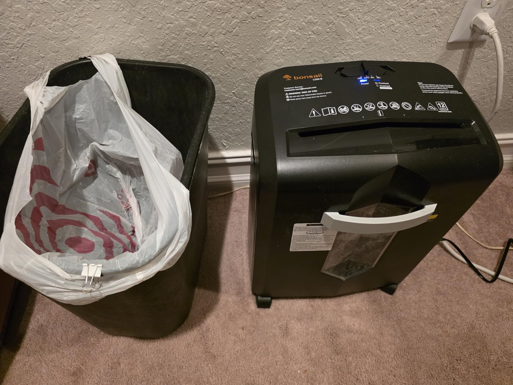 Bonsaii 12-Sheet Micro Cut Heavy Duty Paper Shredder for Home Office customer photo 2