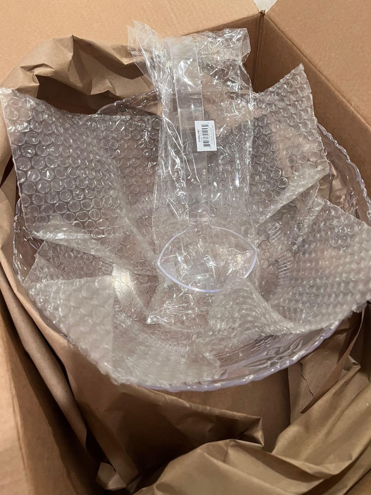 Large Clear Plastic Punch Bowl Set with Ladle, 8 Quart Serving Bowl for Parties, Clear Plastic 5 oz Serving Ladle, Embroidered Punch Bowl with Serving Ladle for Parties, BPA-free customer photo 1