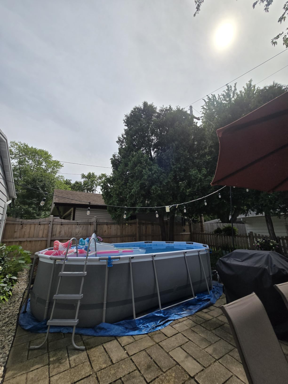 In The Swim 18' Standard Blue Round Solar Pool Cover 8 Mil customer photo 1