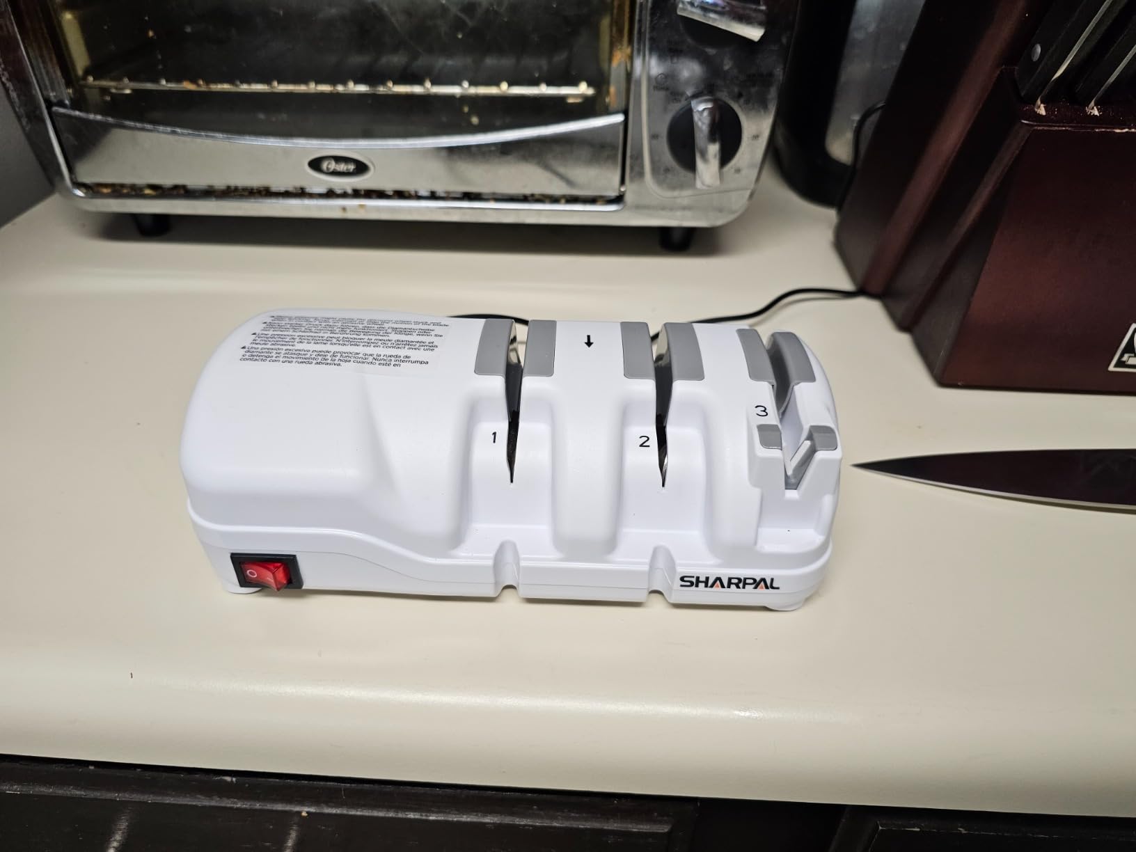 SHARPAL 198H Electric Knife Sharpener 3 Stage with Diamond Wheels customer photo 2