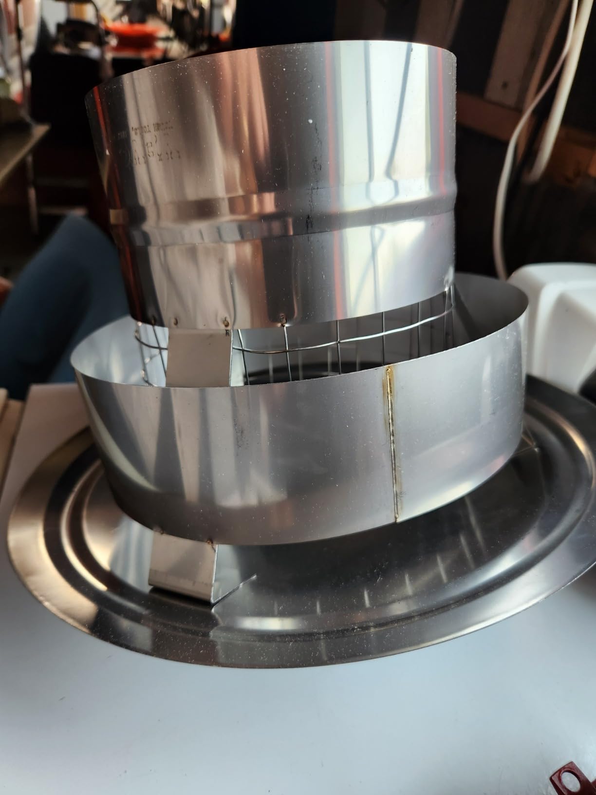 VEVOR 6 inch Chimney Cap - All-Weather Stainless Steel with Reinforced Hardware, Easy Installation Vent Cover for Outdoor Protection customer photo 1