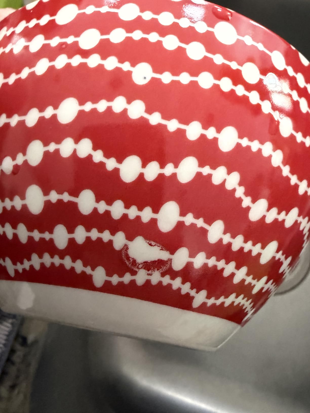 Peppermint Candy 13oz Porcelain Bowls, Set of 6 – Festive Red & White Christmas All Purpose Snack, Dessert & Cereal Bowls with Cheerful Holiday Prints customer photo 1