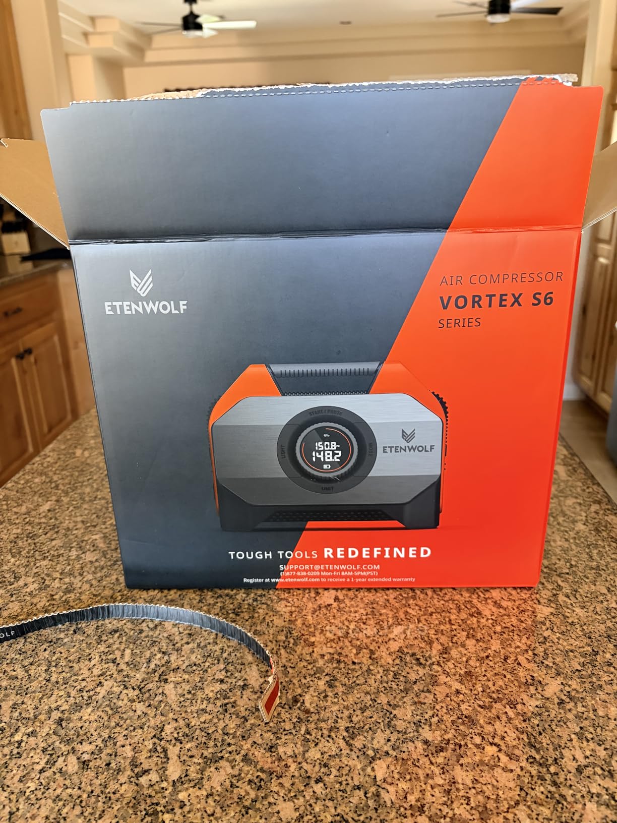 ETENWOLF VORTEX S6 Tire Inflator Portable Air Compressor, Cordless Air Pump customer photo 2