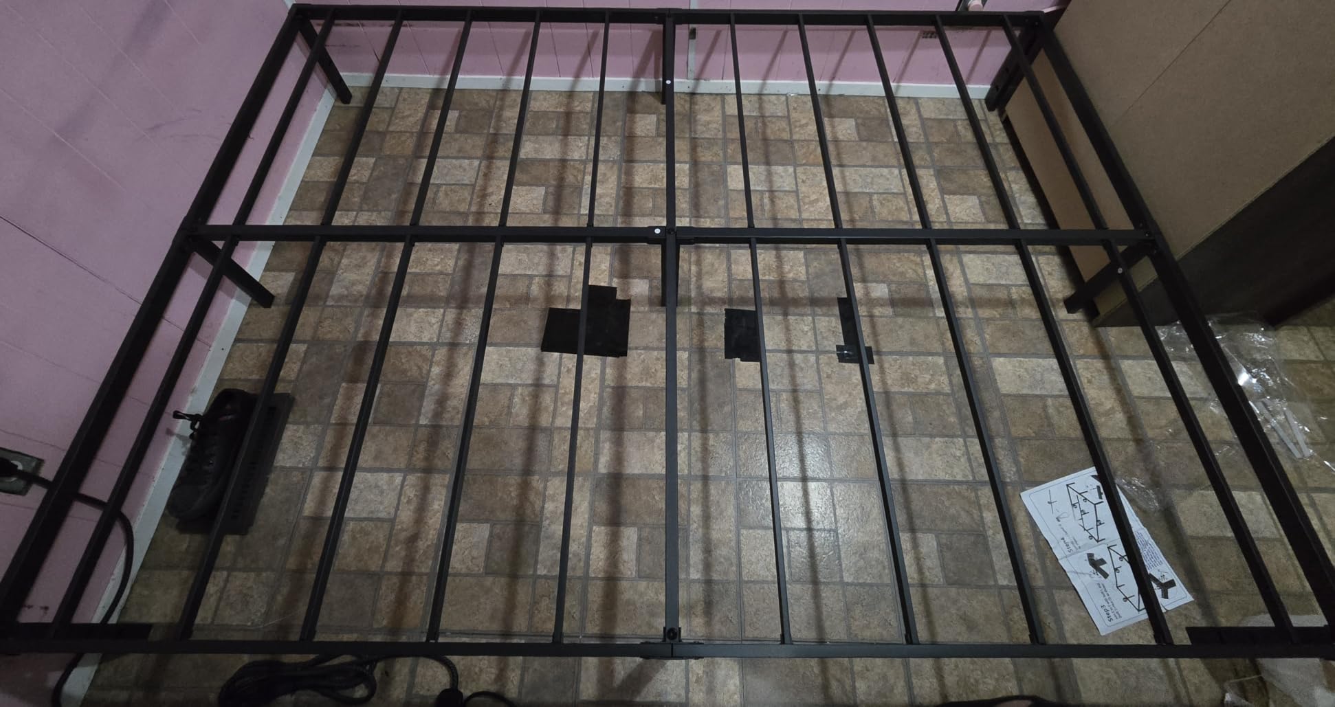 NEW JETO Metal Bed Frame,Full Size Bed Frame with Storage Space,16 Inch customer photo 2
