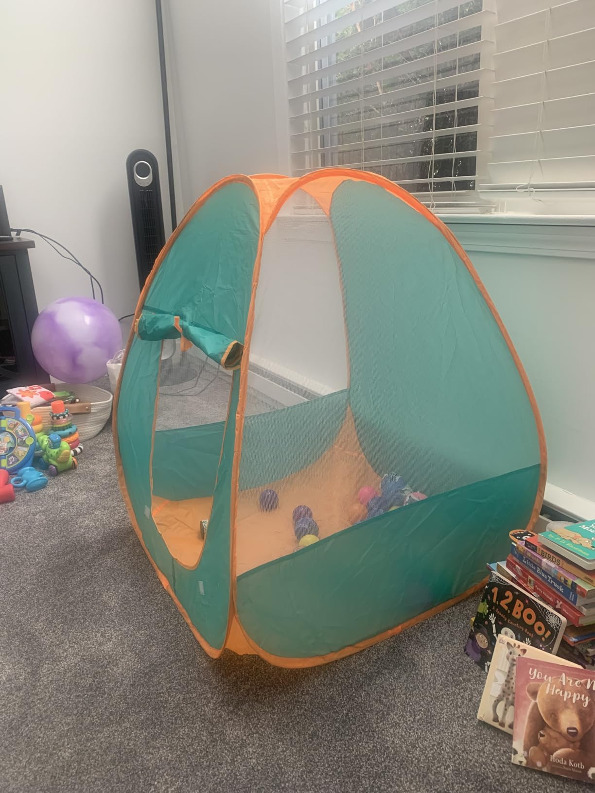 Kids Pop up Play Tent,Playhouse Tent for Boys Girls Babies and Toddlers, Play Tent Indoor Outdoor Use customer photo 2