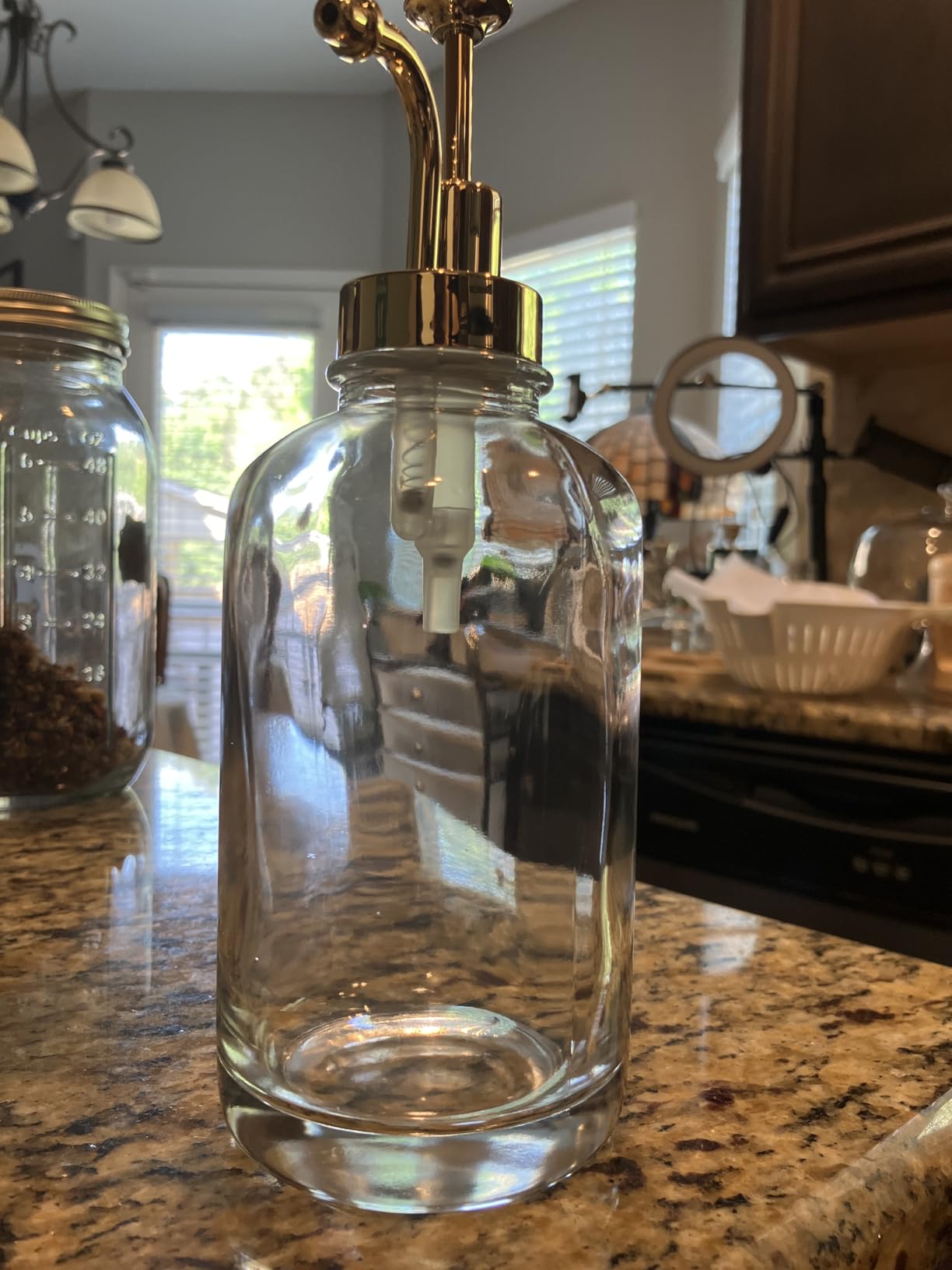 Coffee Bar Accessories,Coffee Syrup Dispenser with Labels for Coffee Bar,Pack of 4,Total 67.6 oz (Gold Pump) customer photo 1