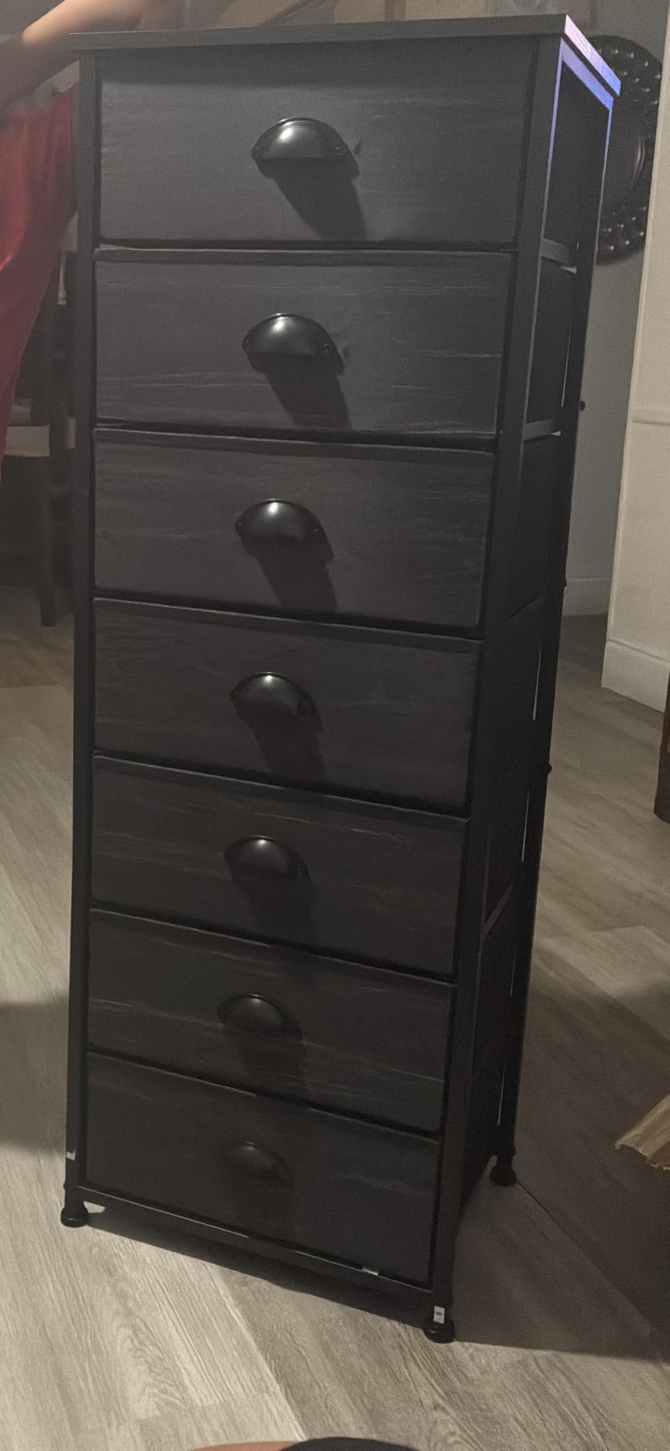 Furnulem Black Dresser for Bedroom, Tall Fabric Chest of Drawers customer photo 1