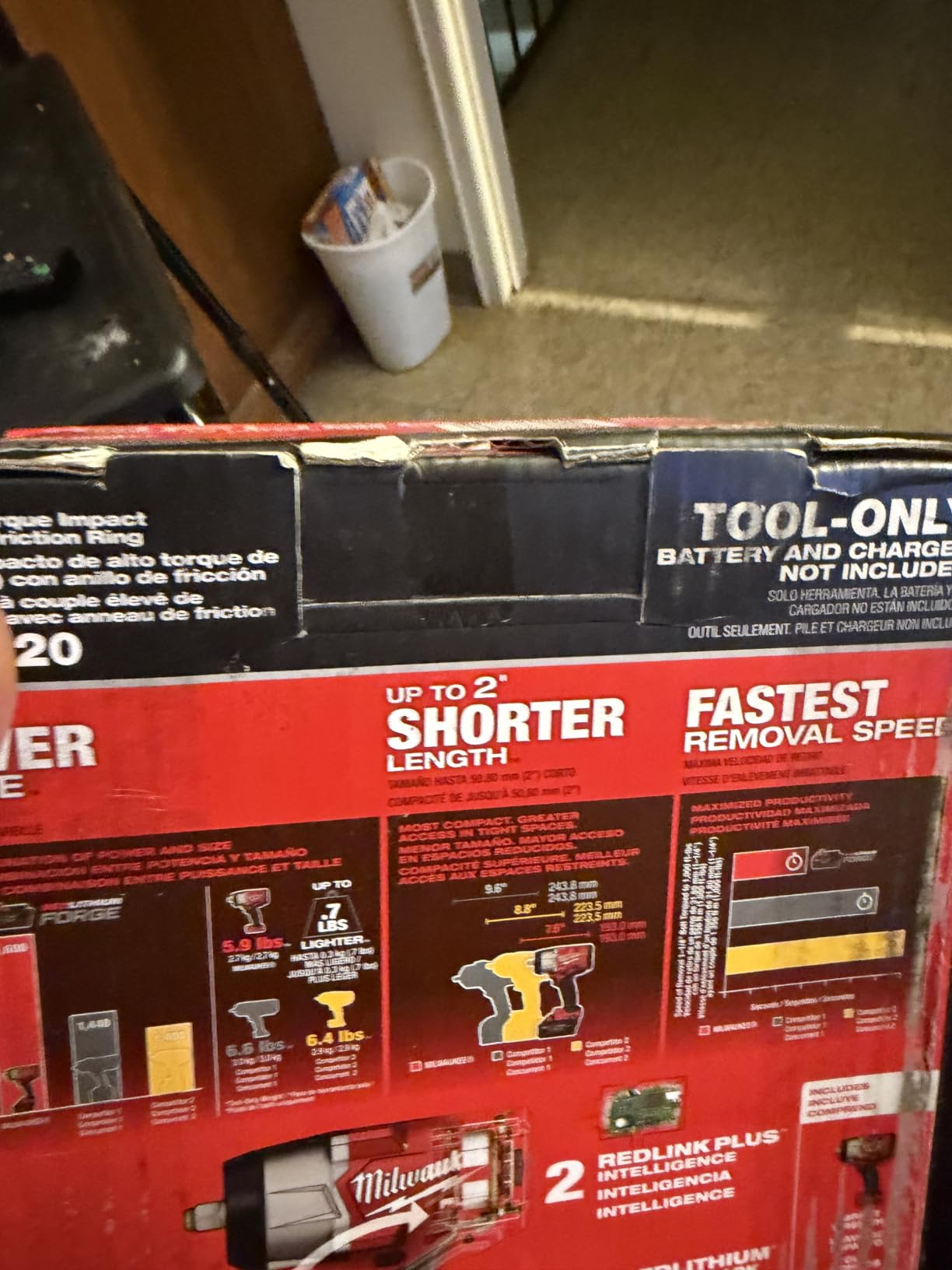 Milwaukee Electric - M18 Fuel 1/2 HIGH Torque Impact Wrench W/FRICTI customer photo 1