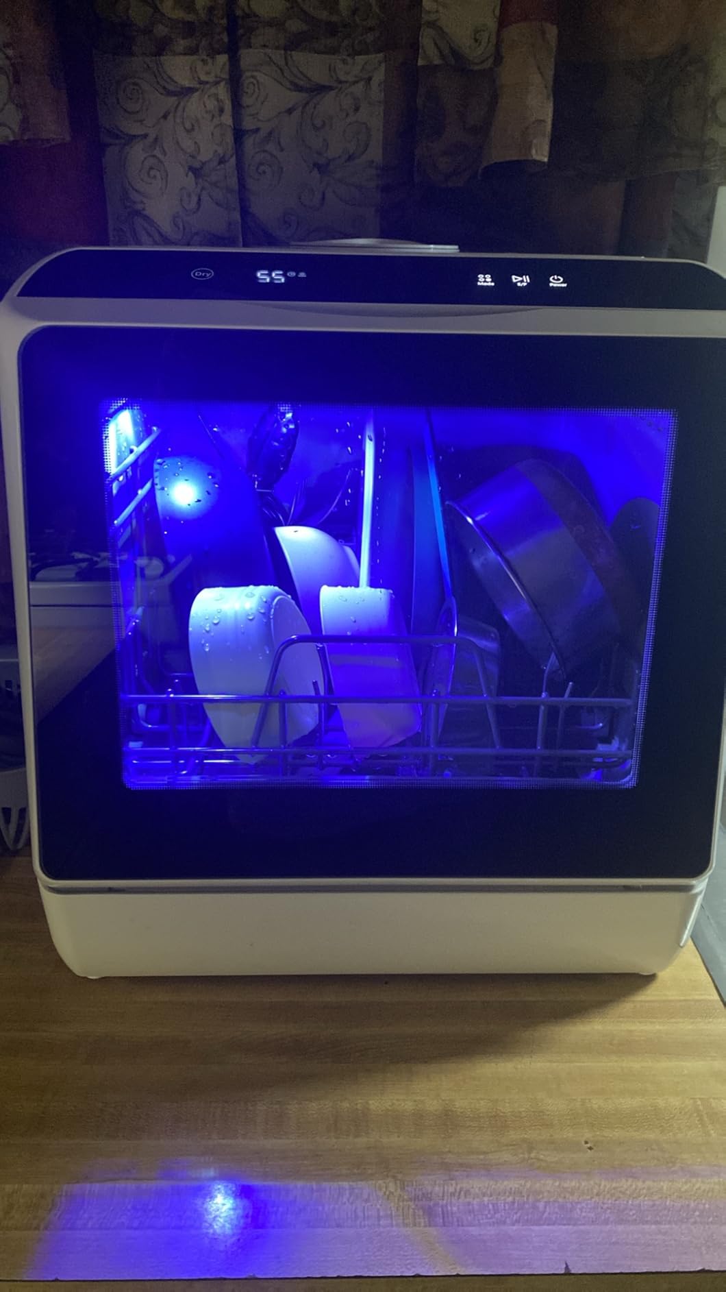EUHOMY 6 Programs Countertop Dishwasher Portable, 40dB, 360° Coverage customer photo 2