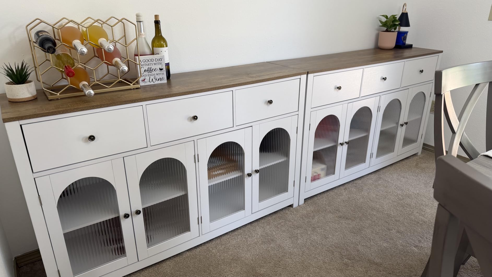 FINETONES Buffet Cabinet with Storage, Kitchen Storage Cabinet for Home customer photo 2