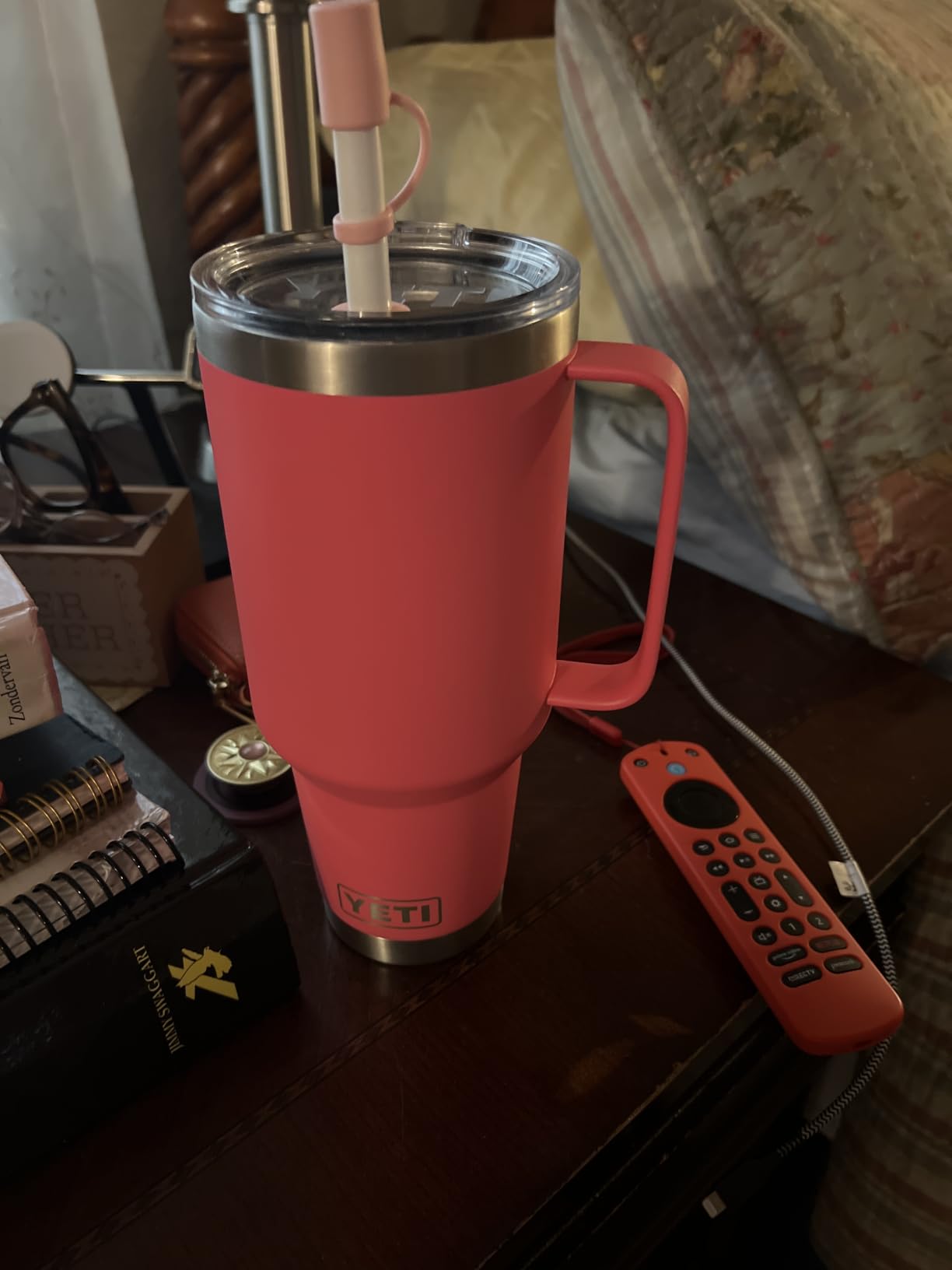 YETI Rambler 42 oz Tumbler with Handle and Straw Lid, Travel Mug Water Tumbler, Vacuum Insulated Cup with Handle, Stainless Steel, Seafoam customer photo 2