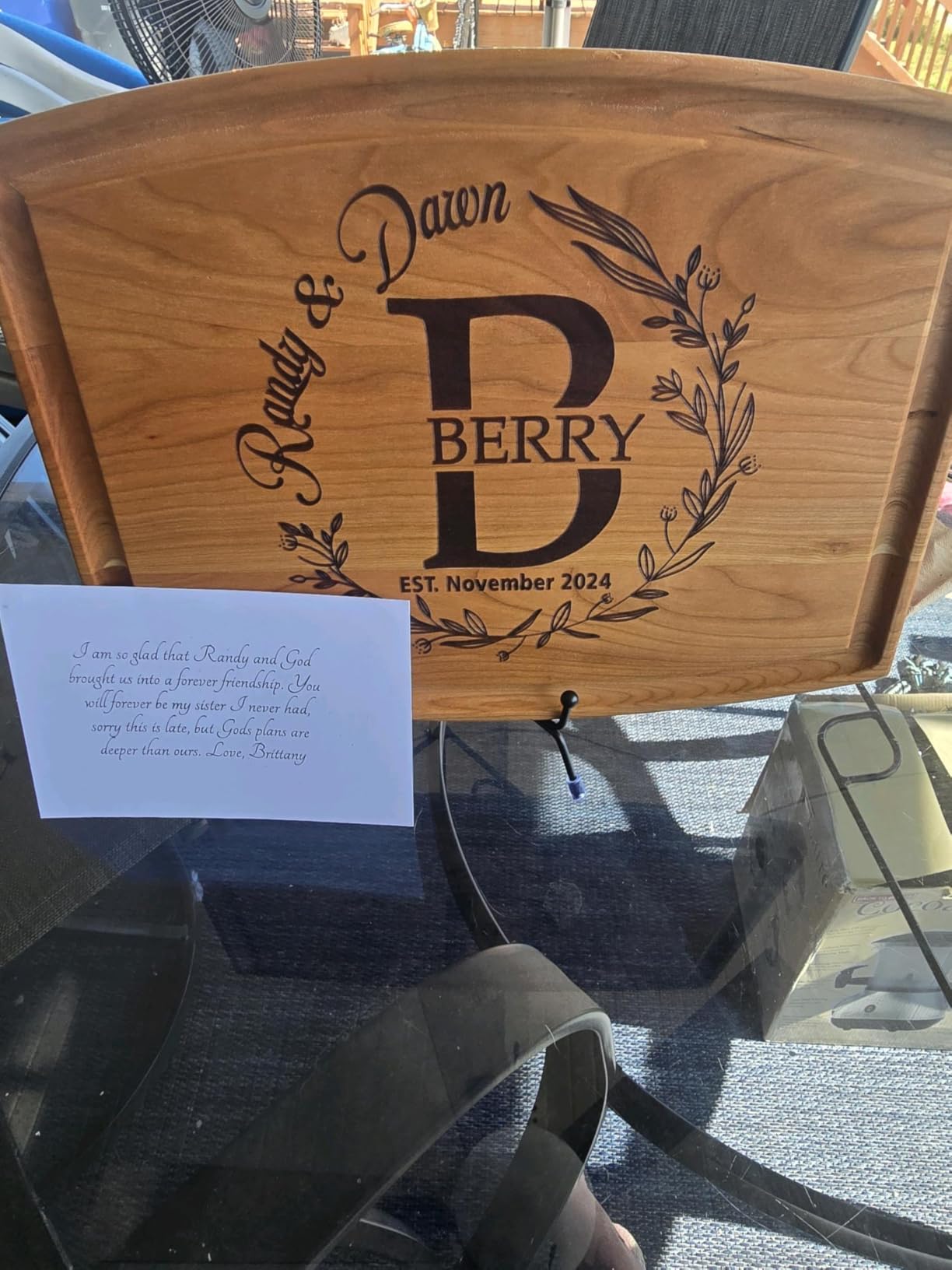 Personalized Cutting Board -3 types x 3 sizes–– Custom Cutting Board Wood Engraved Charcuterie Board, Unique Gift for Wedding, Anniversary, Bridal Shower, Couples, Christmas, Parents & Housewarming customer photo 1