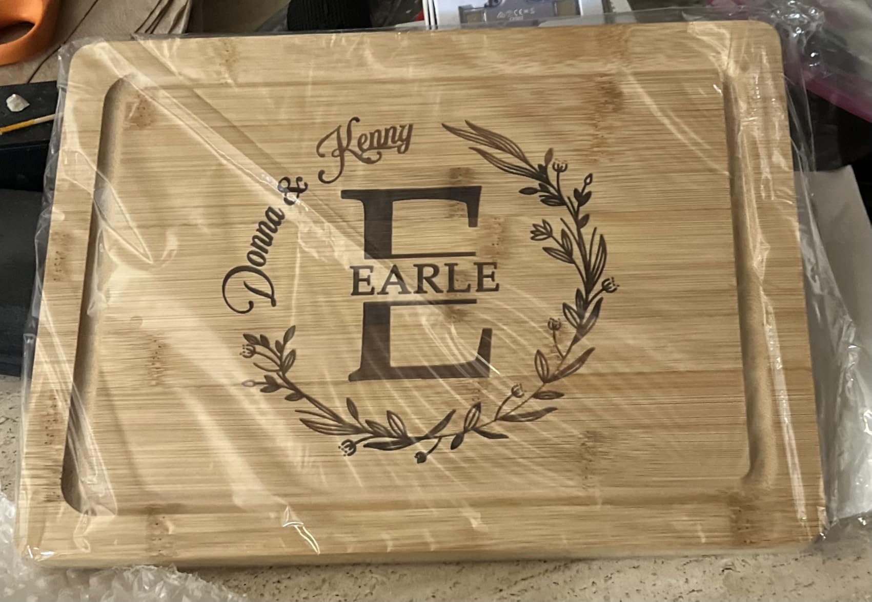 Personalized Cutting Board -3 types x 3 sizes–– Custom Cutting Board Wood Engraved Charcuterie Board, Unique Gift for Wedding, Anniversary, Bridal Shower, Couples, Christmas, Parents & Housewarming customer photo 2