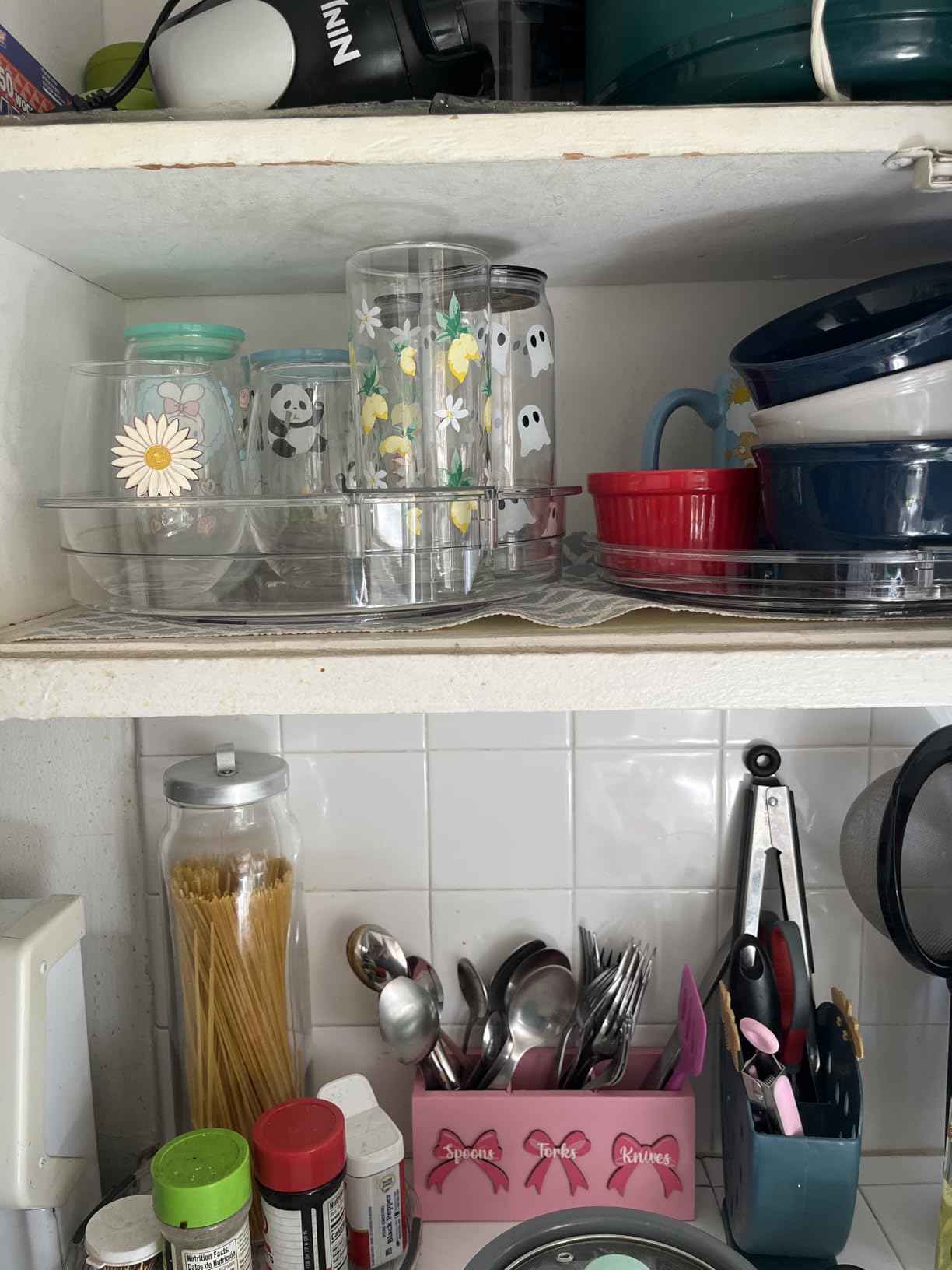 LAMU 3 Pack Lazy Susan Organizer Turntable for Cabinet, 9.25'' 10.6'' 12'' customer photo 1