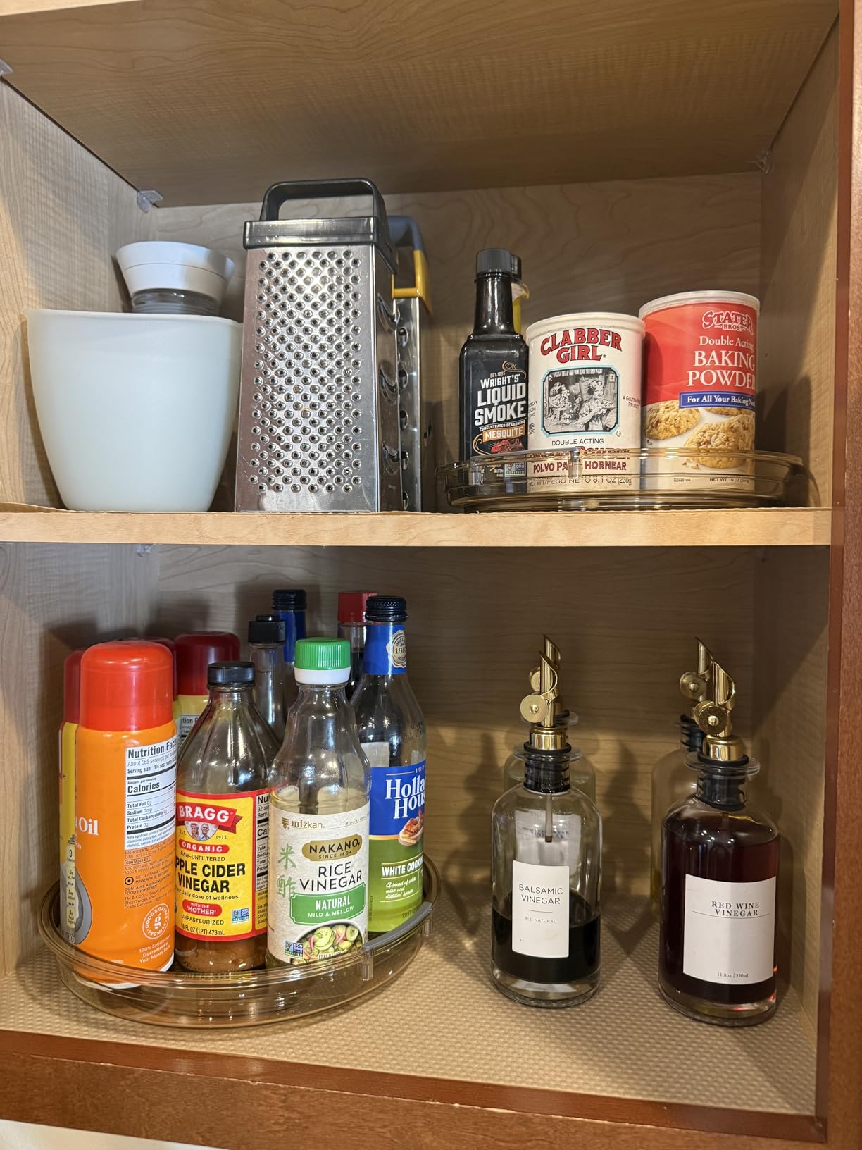 LAMU 3 Pack Lazy Susan Organizer Turntable for Cabinet, 9.25'' 10.6'' 12'' customer photo 2